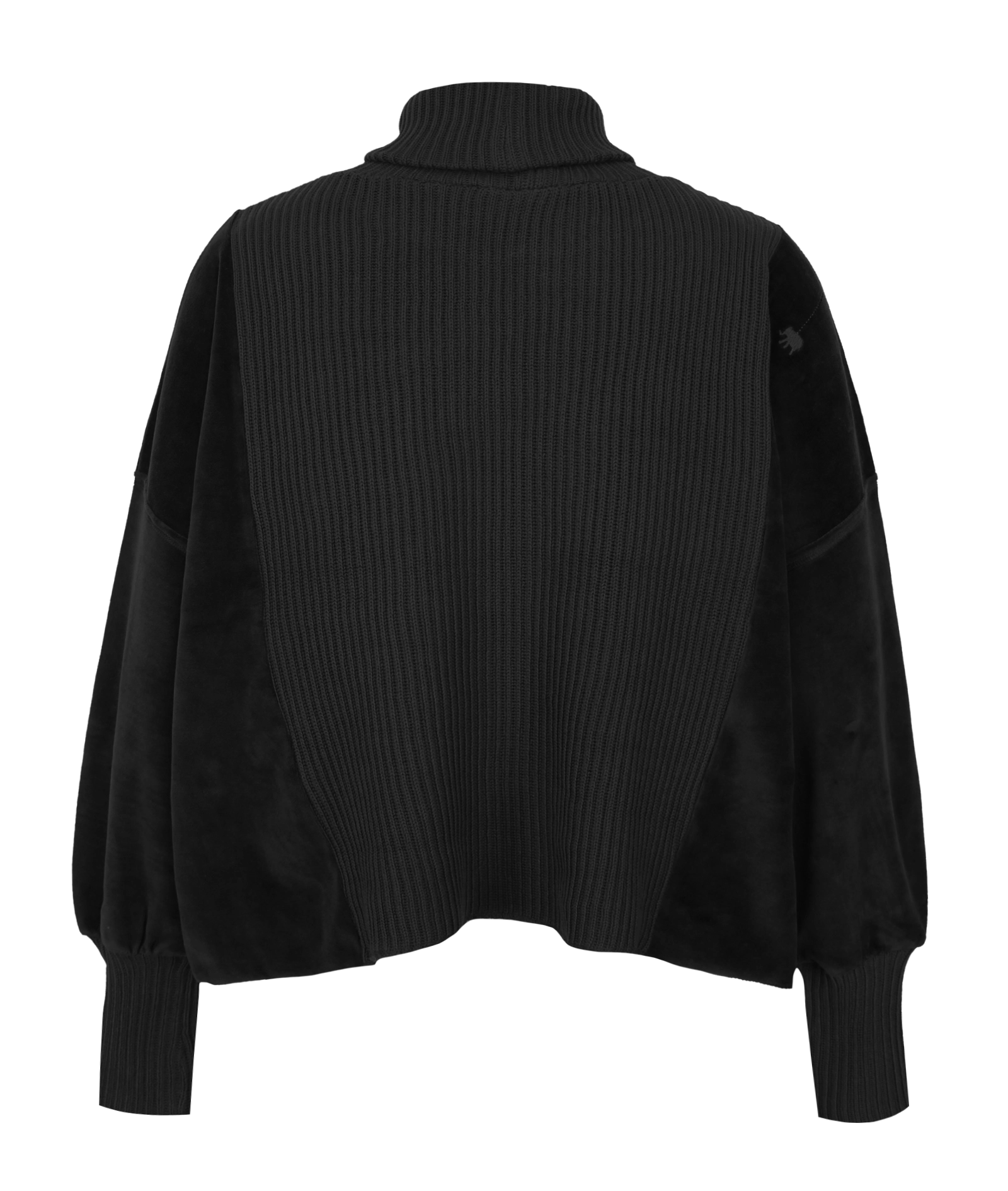 Rollkragenpullover mit Velvet und Strick Vega - Love Joy Victory