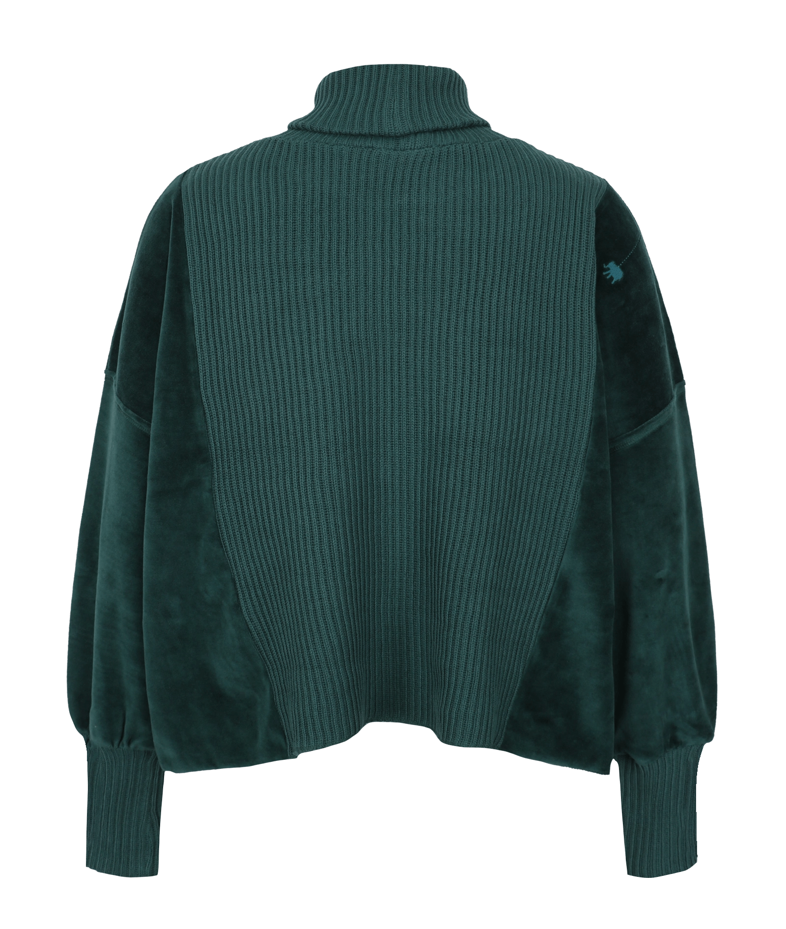 Rollkragenpullover mit Velvet und Strick Vega - Love Joy Victory