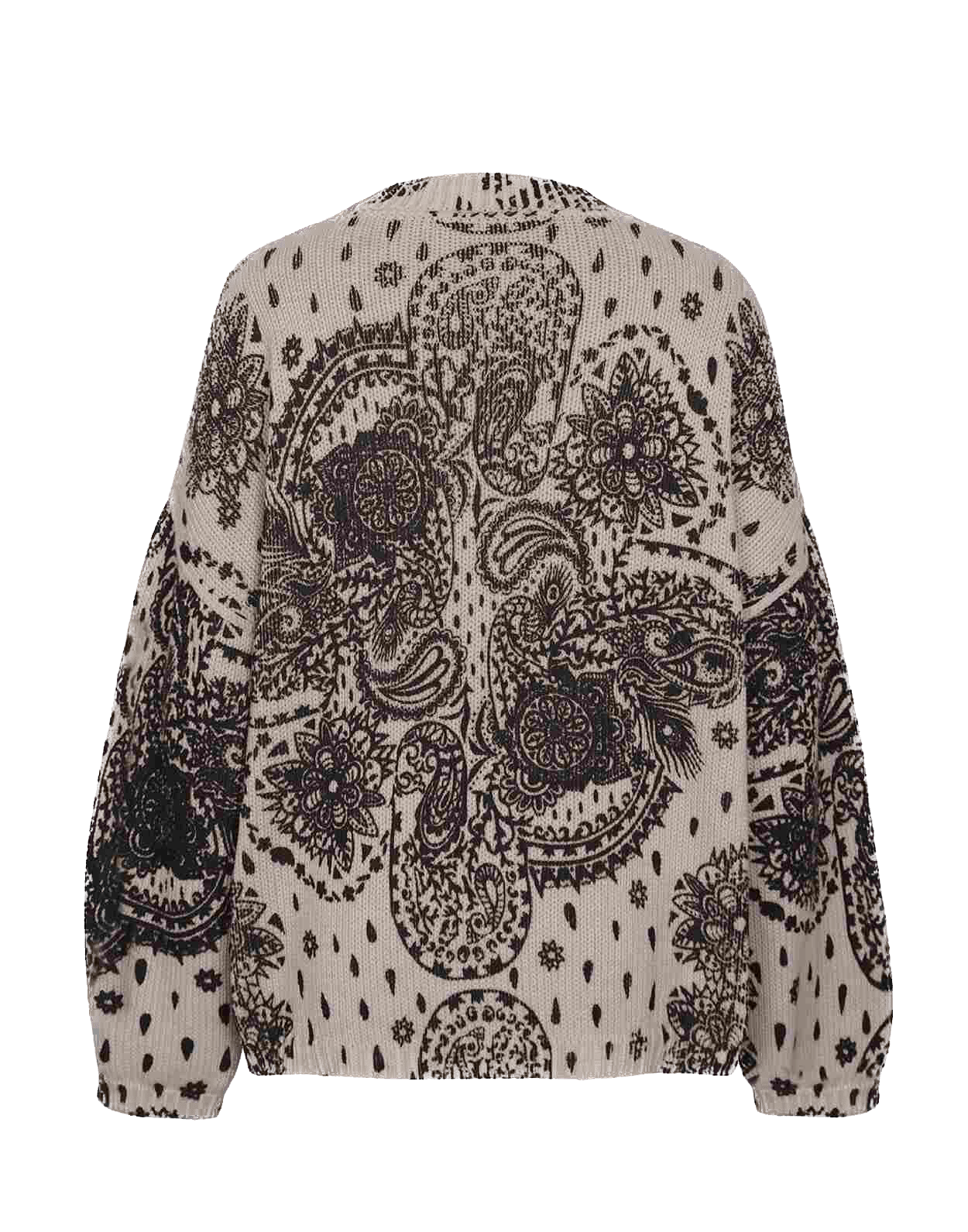 Strickpullover mit Allover - Print - Love Joy Victory