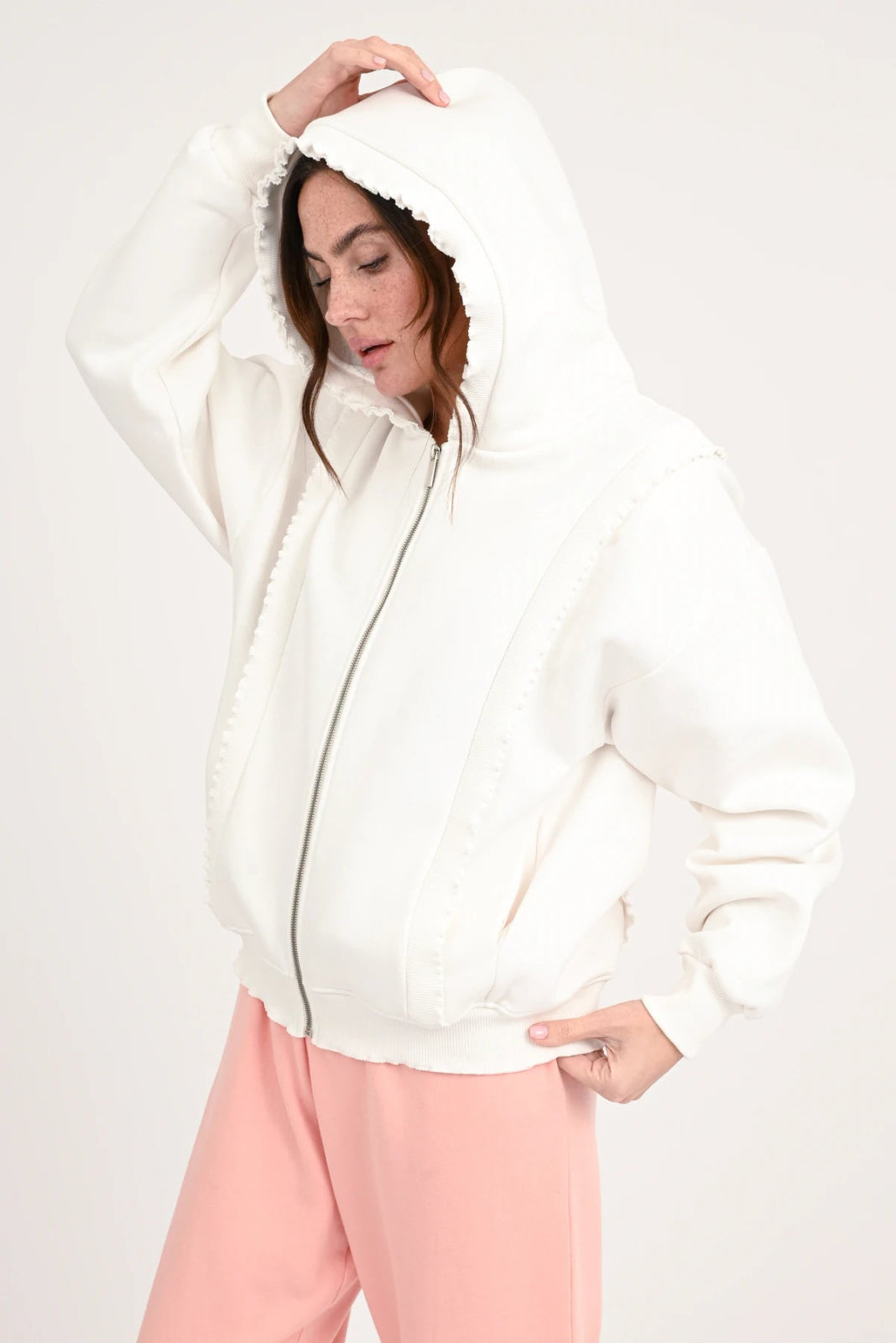 Sweatjacke mit Rüschen Saly - Love Joy Victory