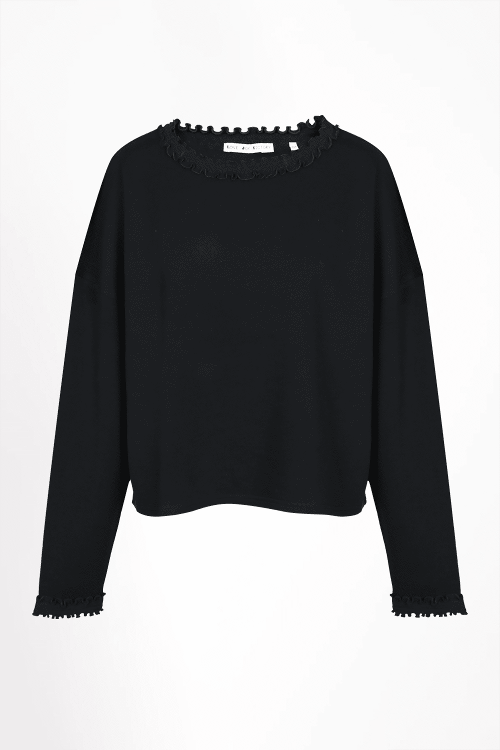 Sweatshirt mit gewellter Rüschenkante Viola - Love Joy Victory