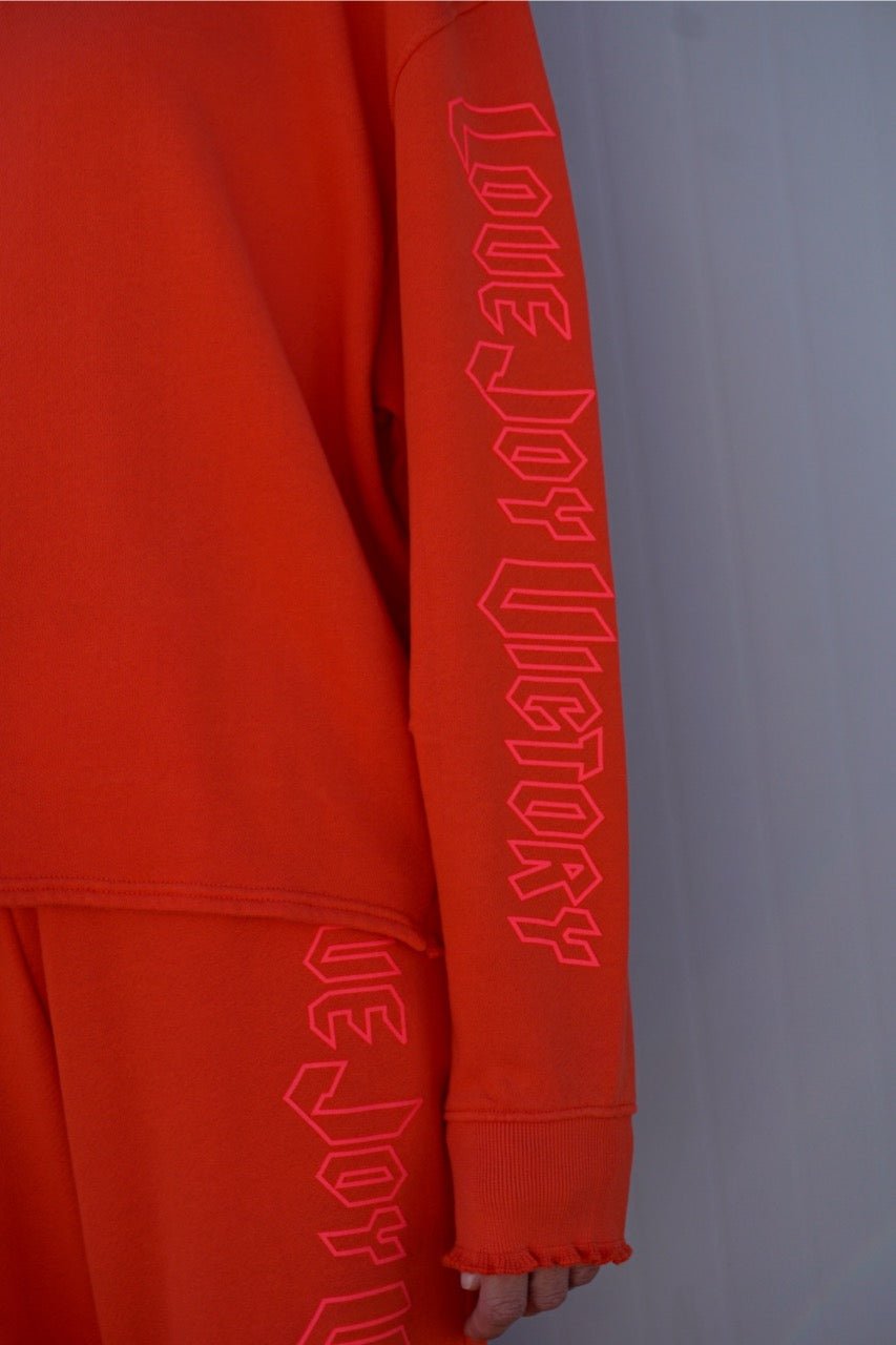 Sweatshirt mit Logo-Print Rose - Love Joy Victory