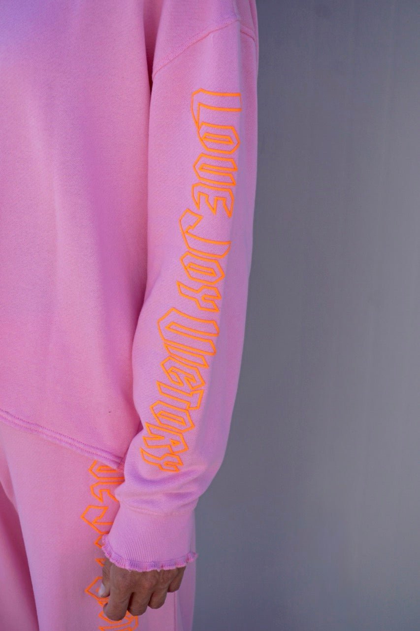 Sweatshirt mit Logo-Print Rose - Love Joy Victory