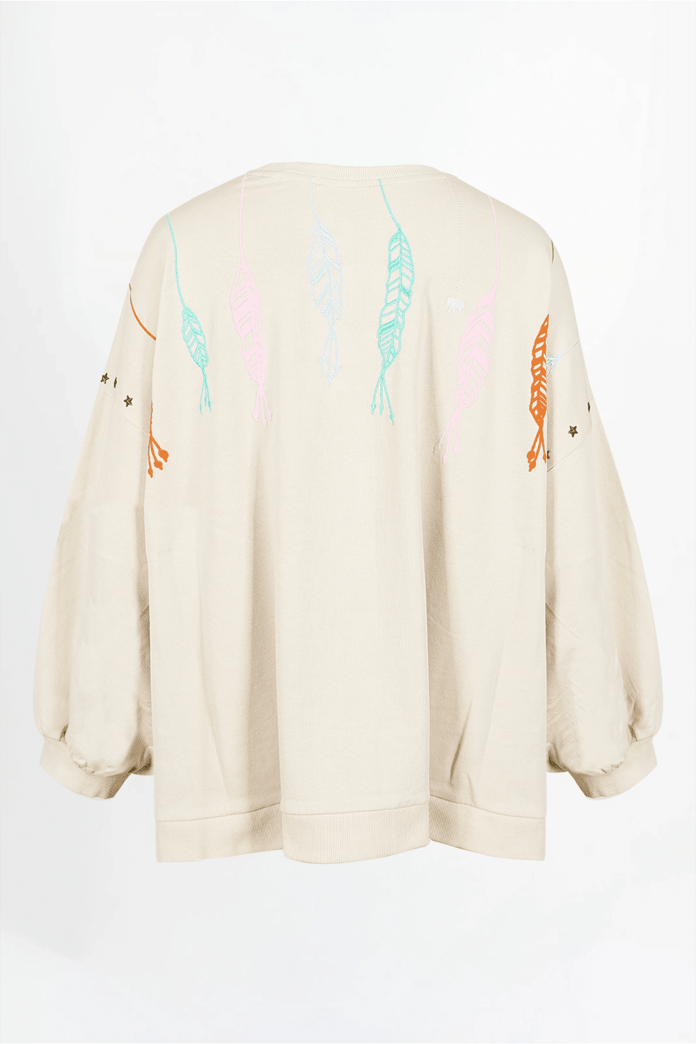 Sweatshirt mit Print und Stern - Nieten Izar - Love Joy Victory