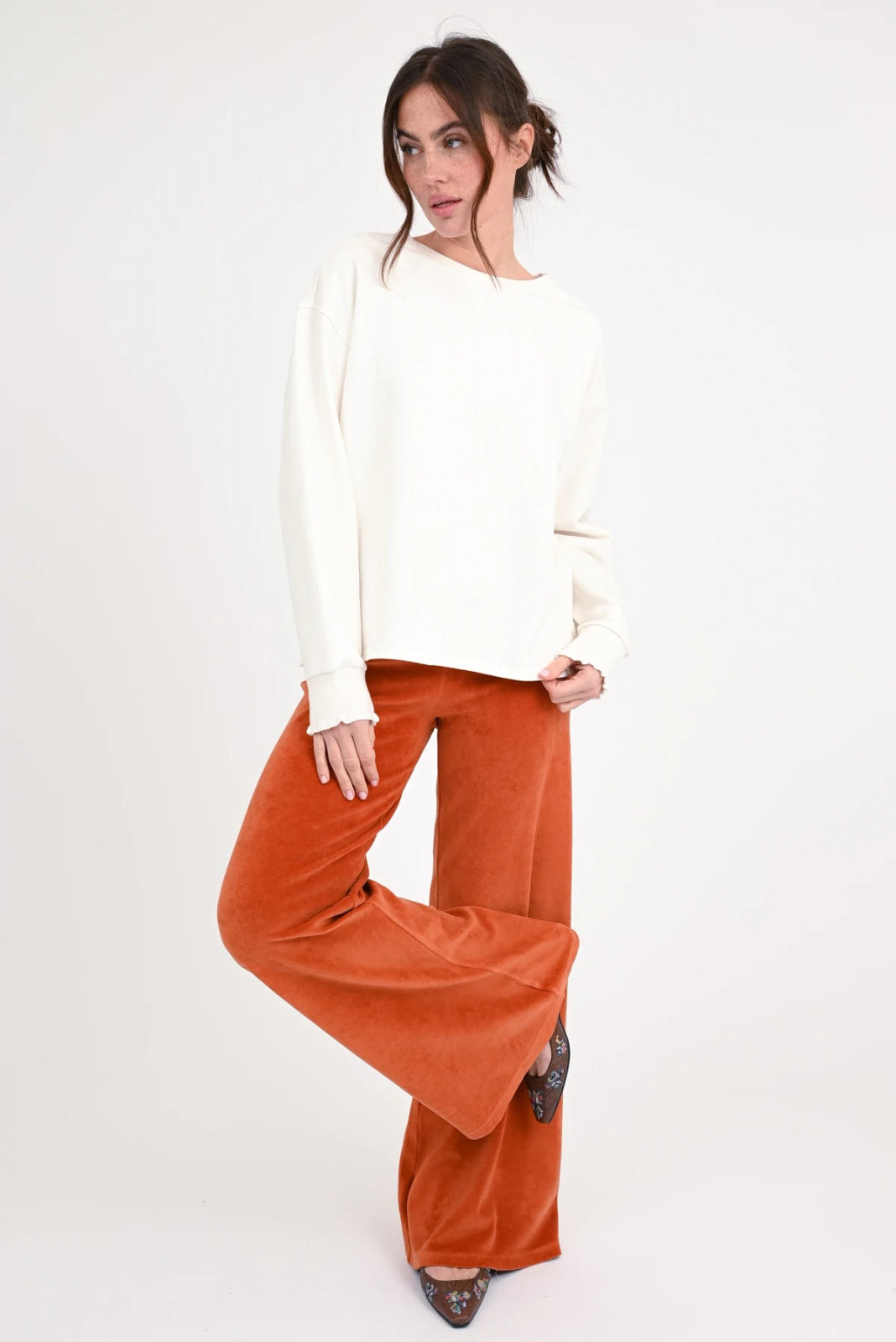 Sweatshirt mit Rückenprint Rose - Love Joy Victory