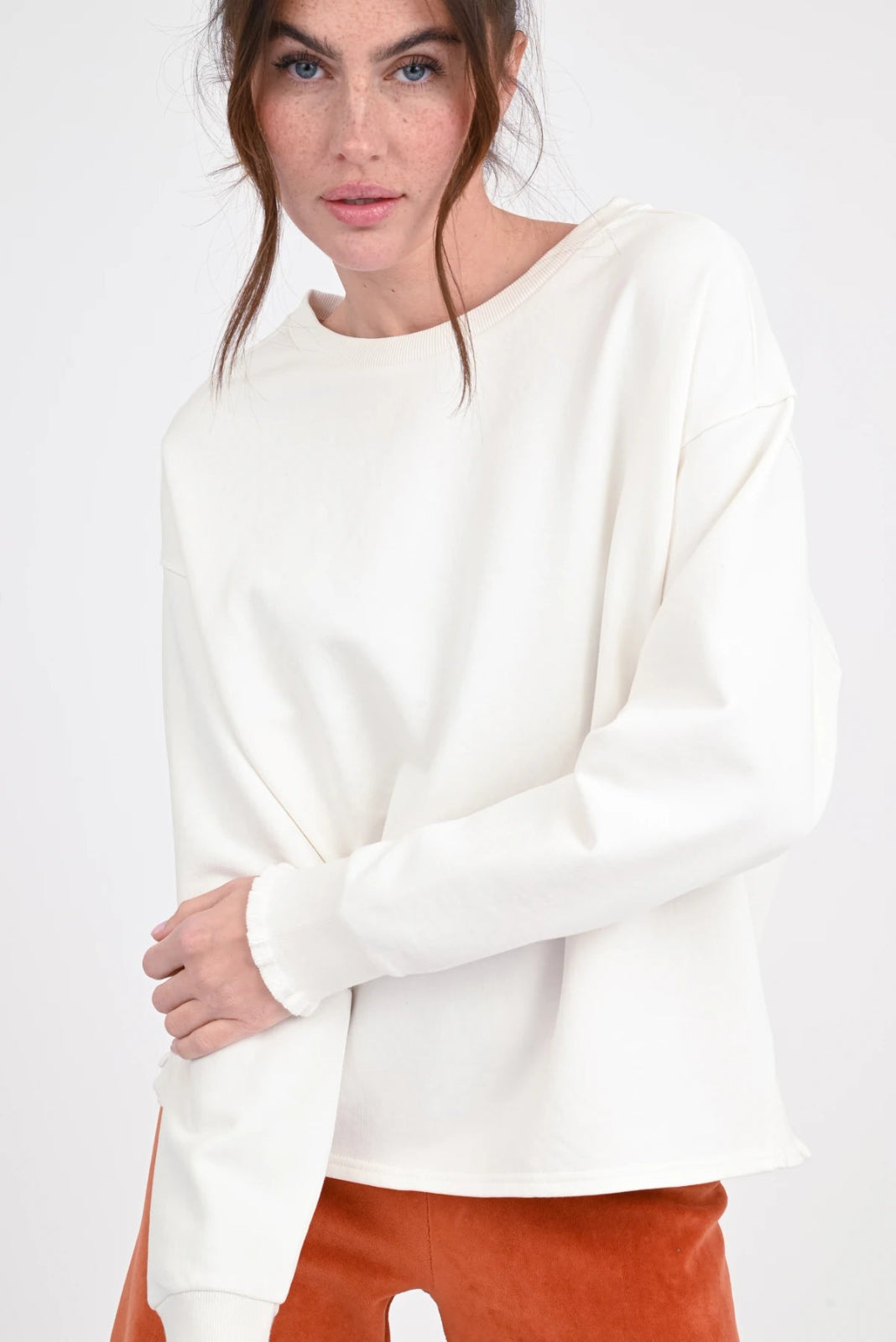Sweatshirt mit Rückenprint Rose - Love Joy Victory