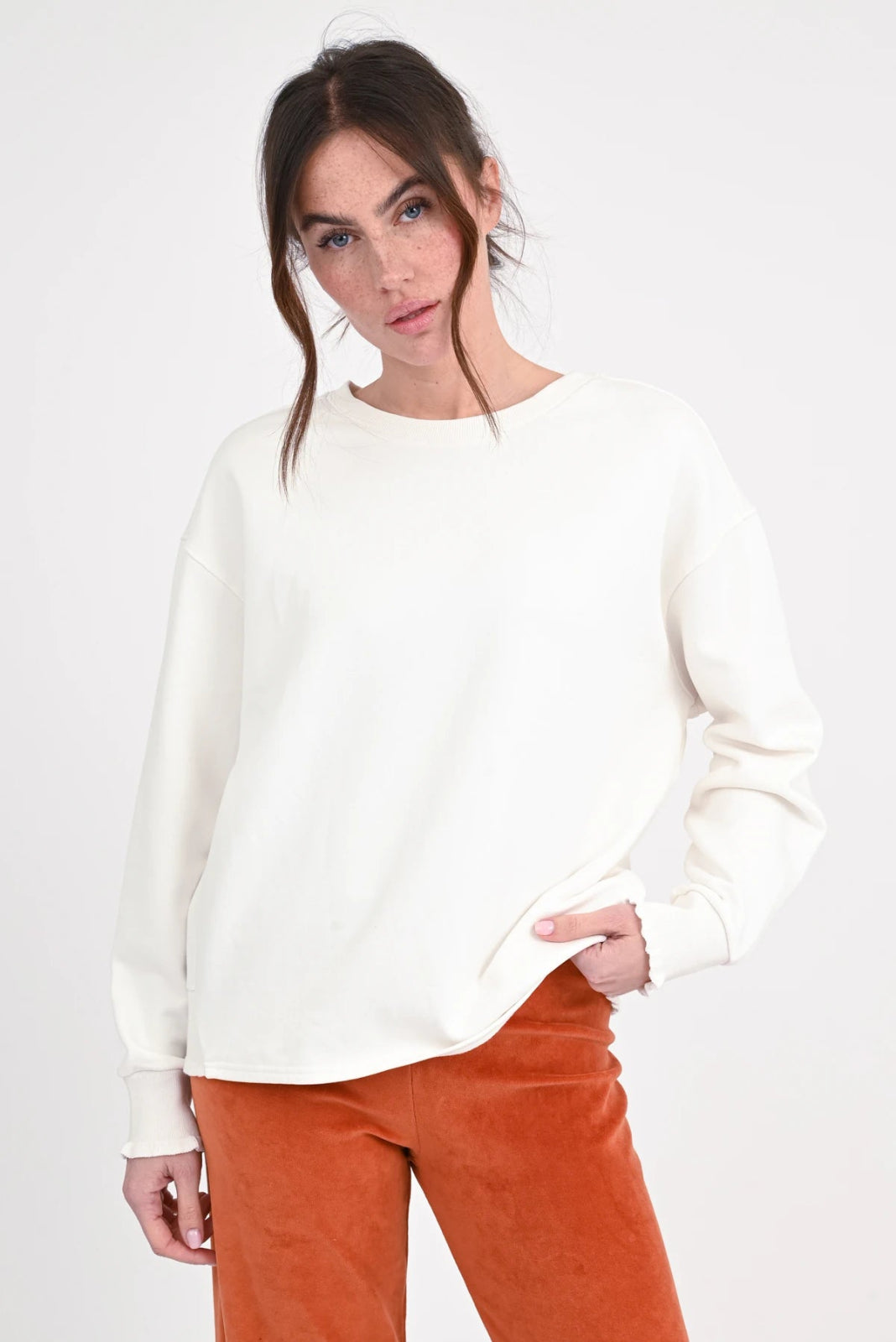 Sweatshirt mit Rückenprint Rose - Love Joy Victory