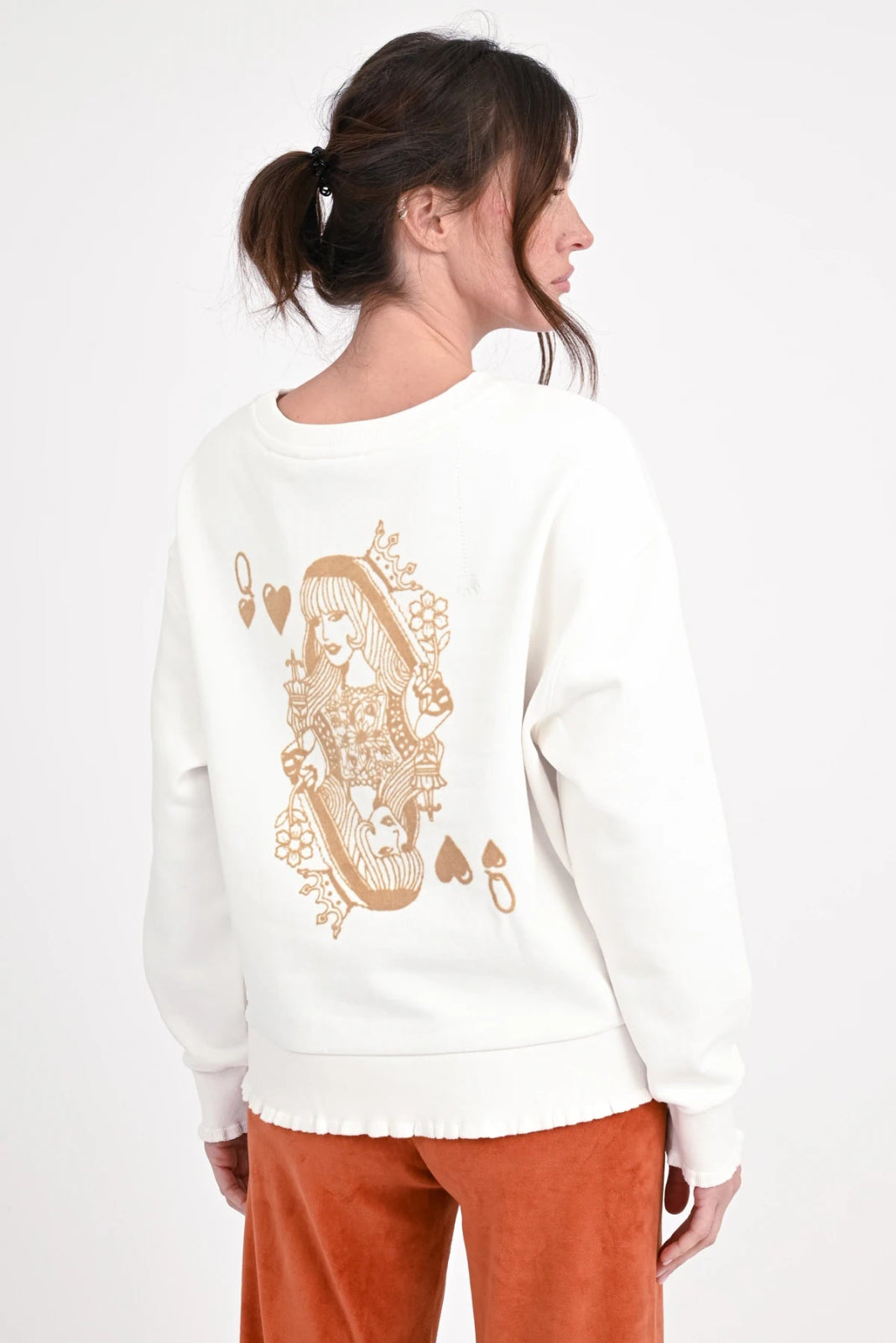 Sweatshirt mit Rückenprint Rose - Love Joy Victory