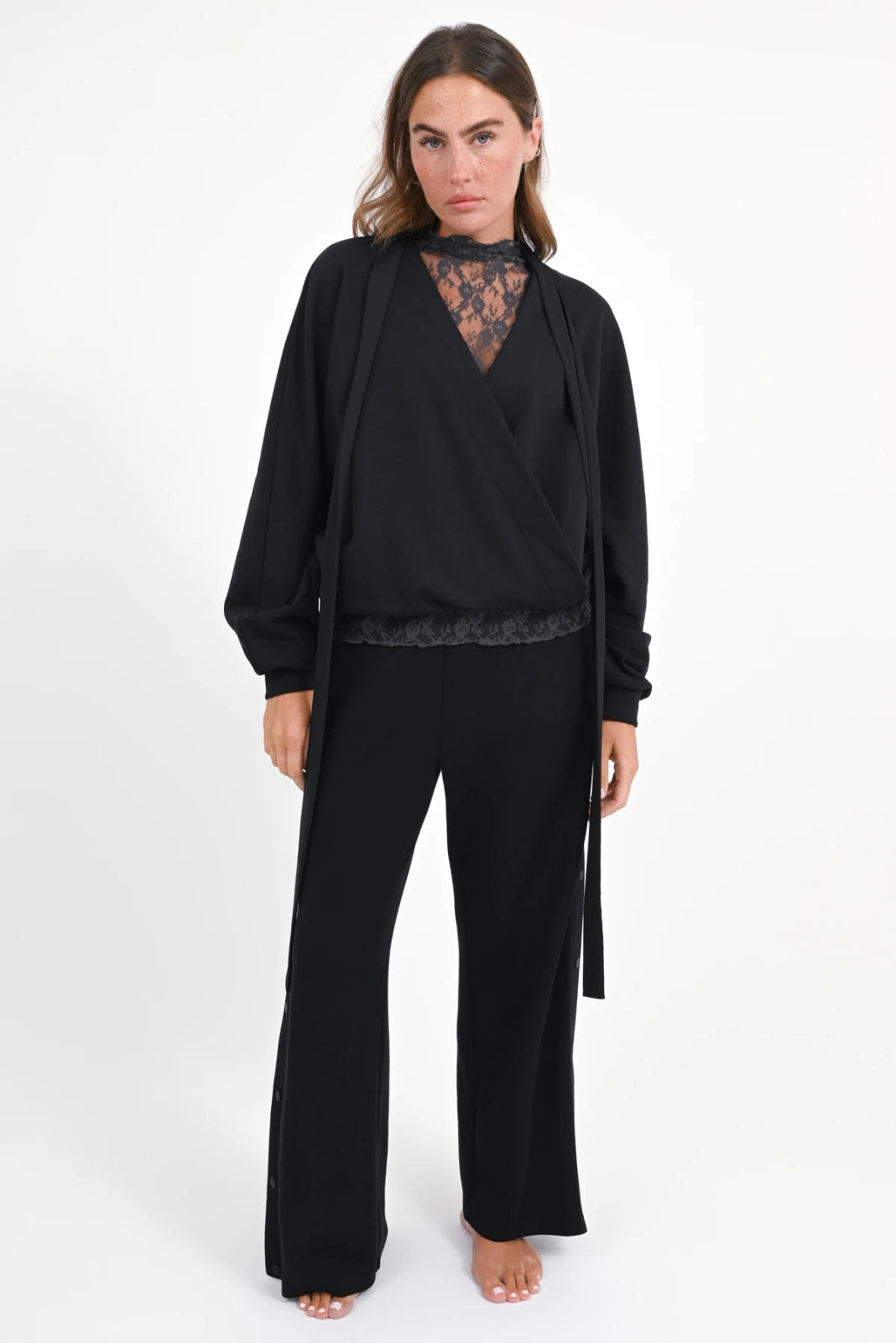 Sweatshirt mit Wickeloptik Ibi - Love Joy Victory