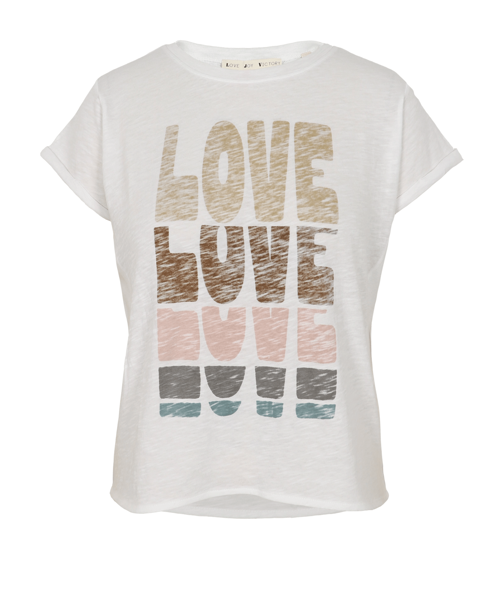 T-Shirt Lily mit Statement - Druck - Love Joy Victory
