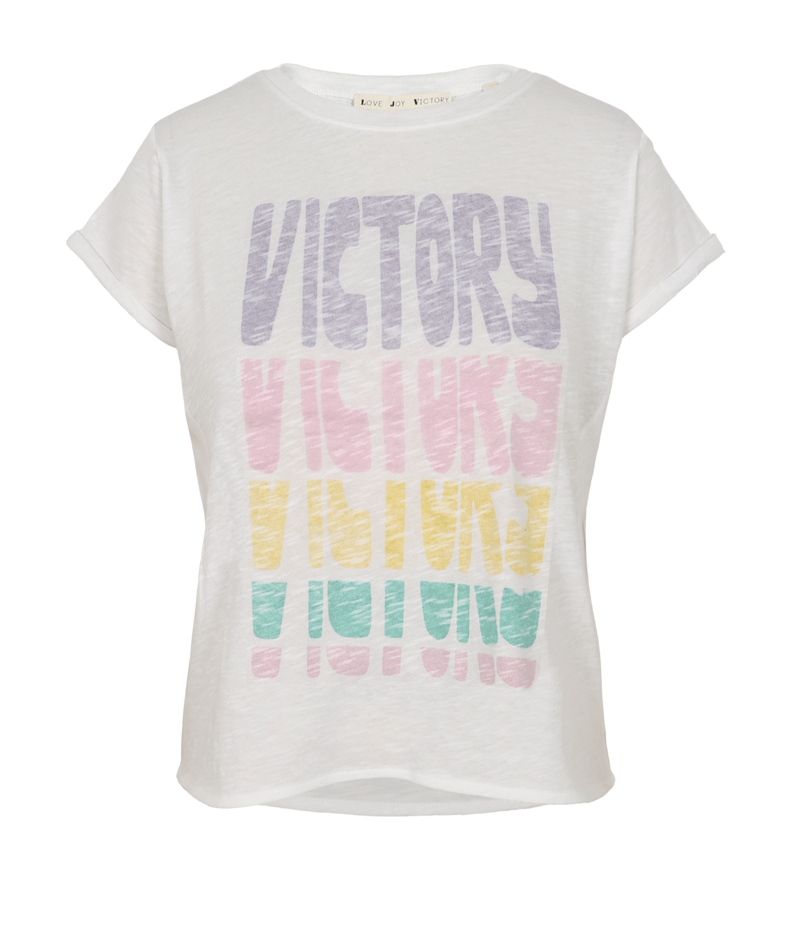 T-Shirt Lily mit Statement - Druck - Love Joy Victory