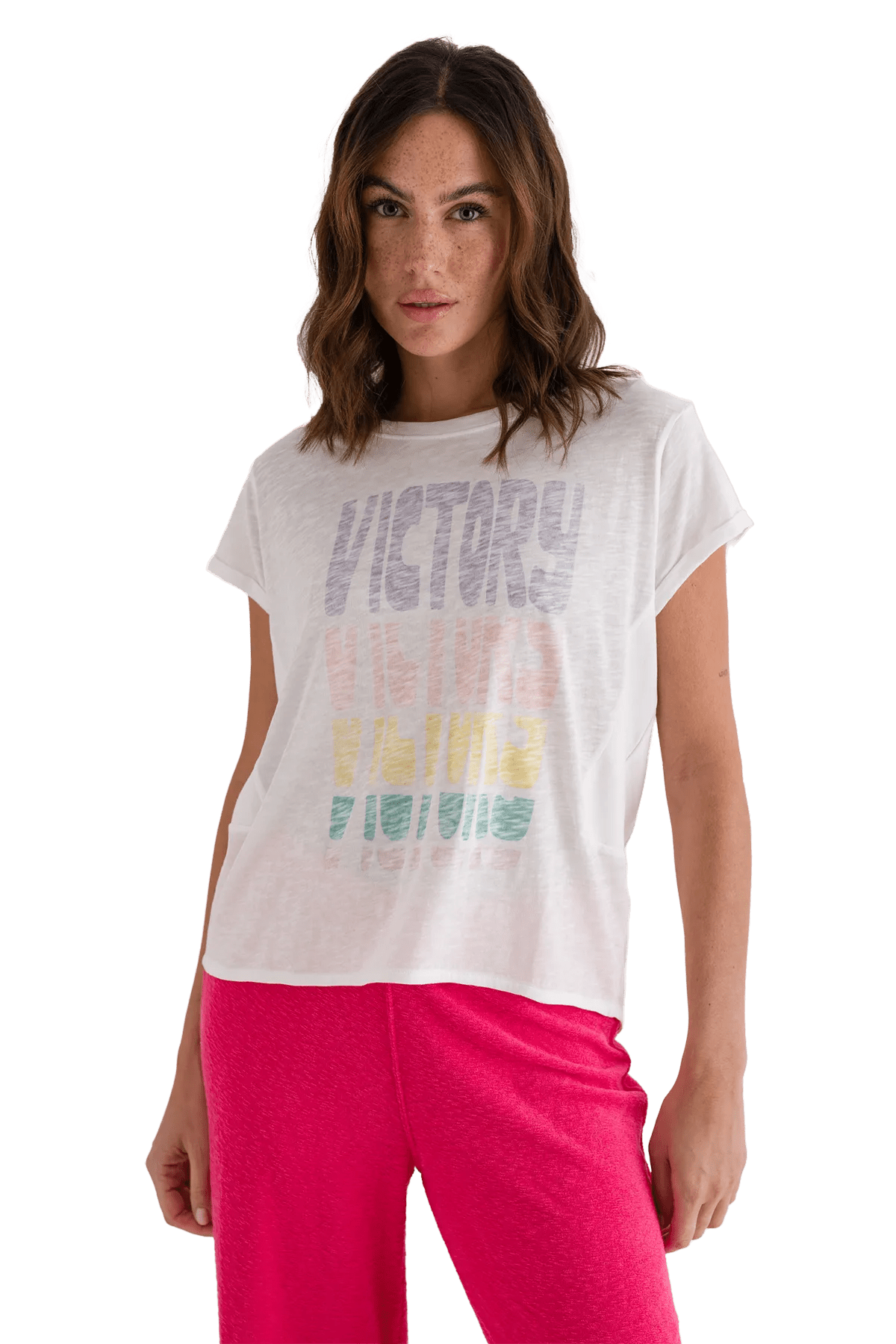 T-Shirt Lily mit Statement - Druck - Love Joy Victory