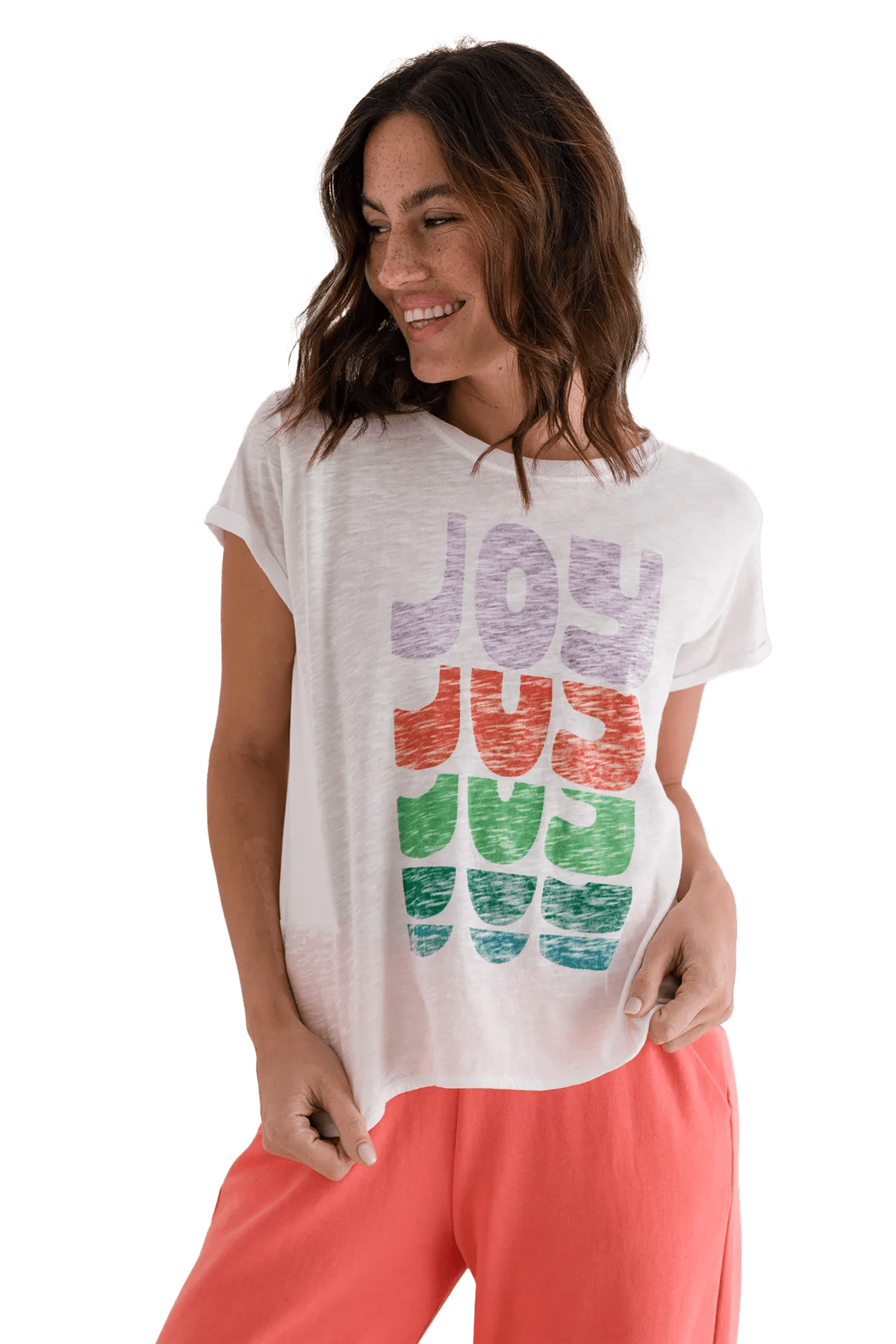T-Shirt Lily mit Statement - Druck - Love Joy Victory