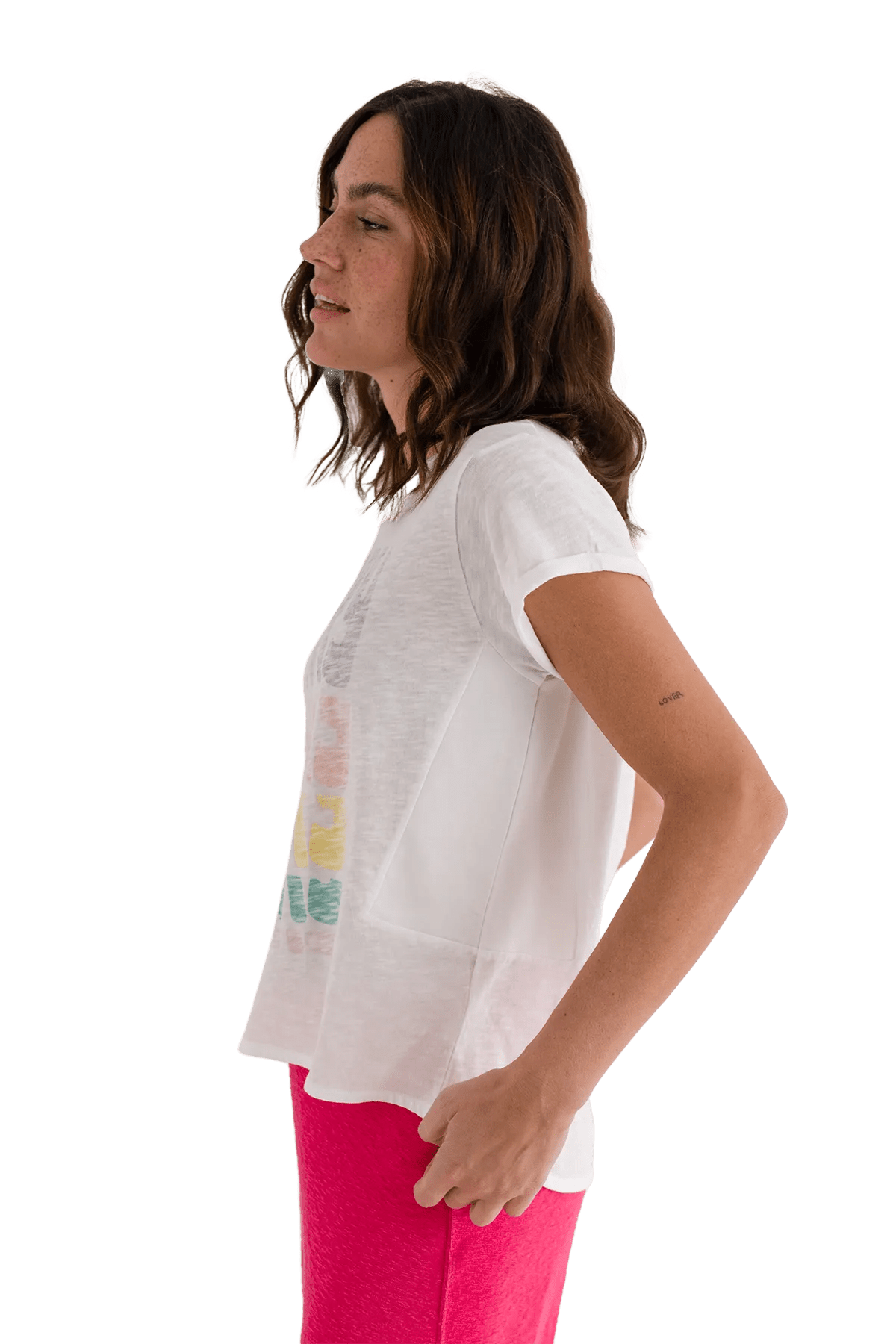 T-Shirt Lily mit Statement - Druck - Love Joy Victory