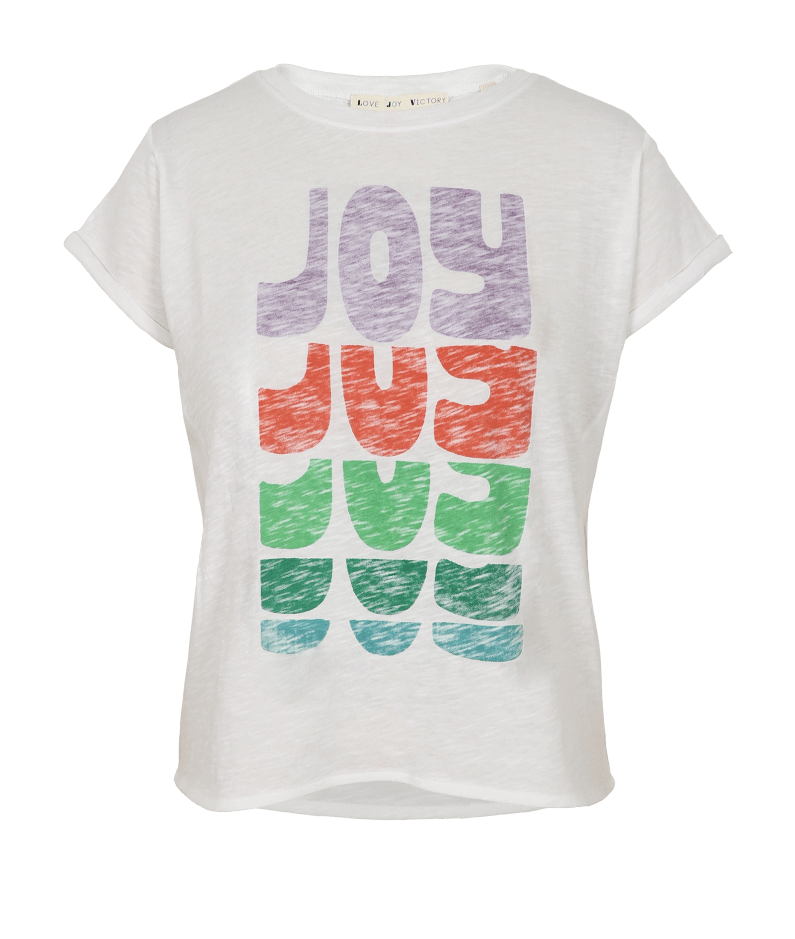 T-Shirt Lily mit Statement - Druck - Love Joy Victory