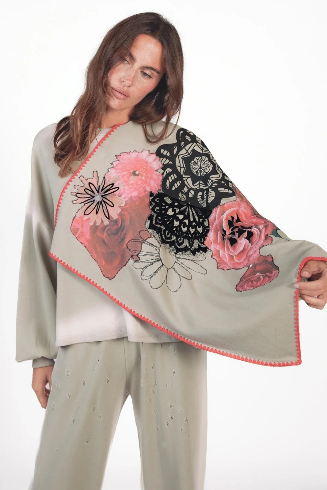 Tuch aus Sweatstoff Kila - Love Joy Victory