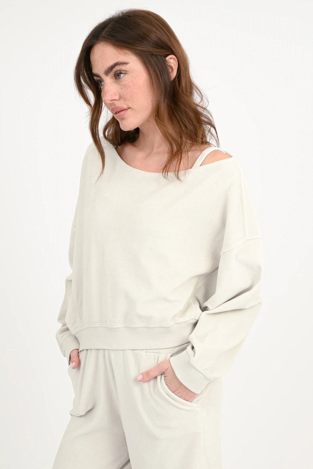 Velvet Crop Sweatshirt Marti - Love Joy Victory