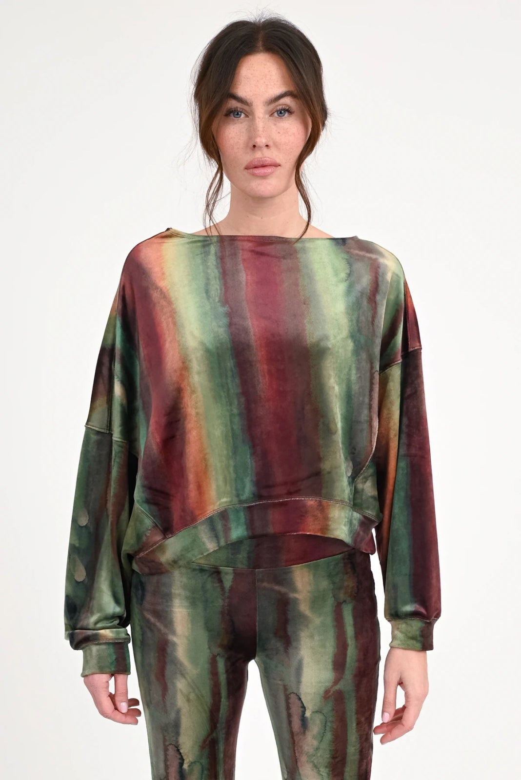 Velvet Crop Sweatshirt Marti - Love Joy Victory