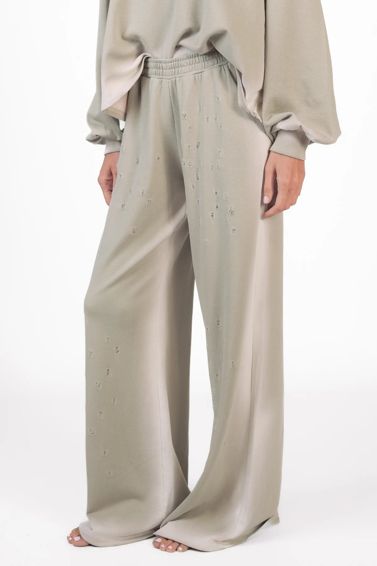 Sweathose mit "Destroyed-Look" Lely