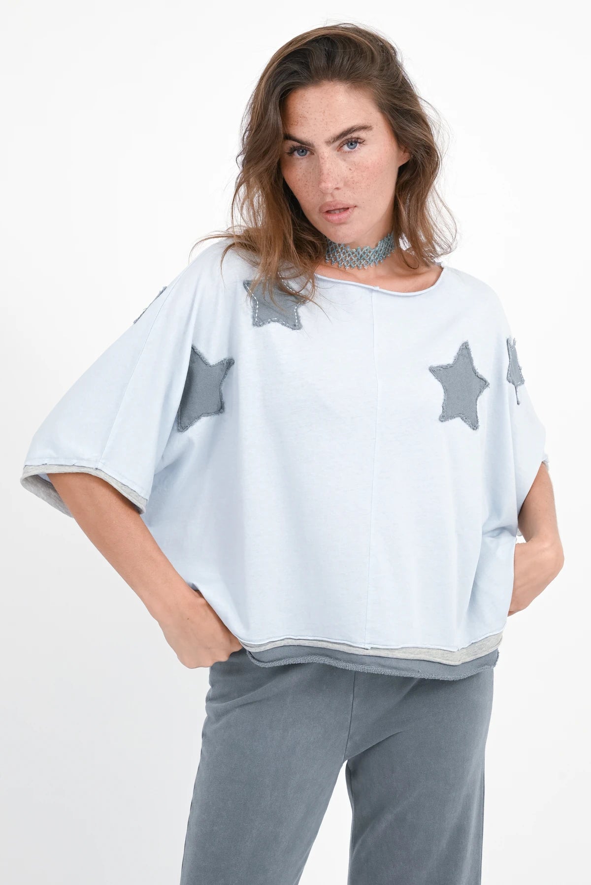 T-Shirt Stern-Patches Rumbia