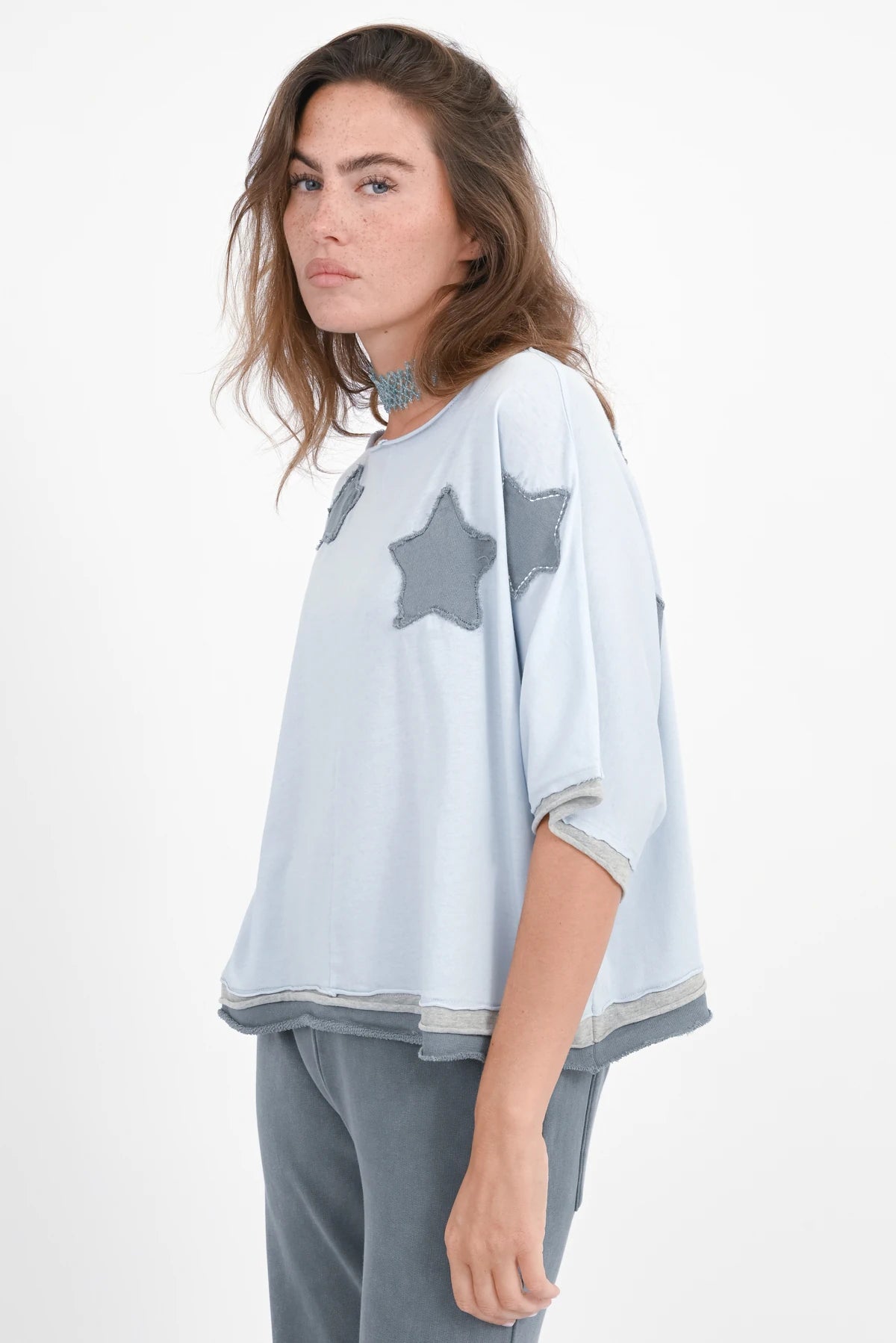 T-Shirt Stern-Patches Rumbia