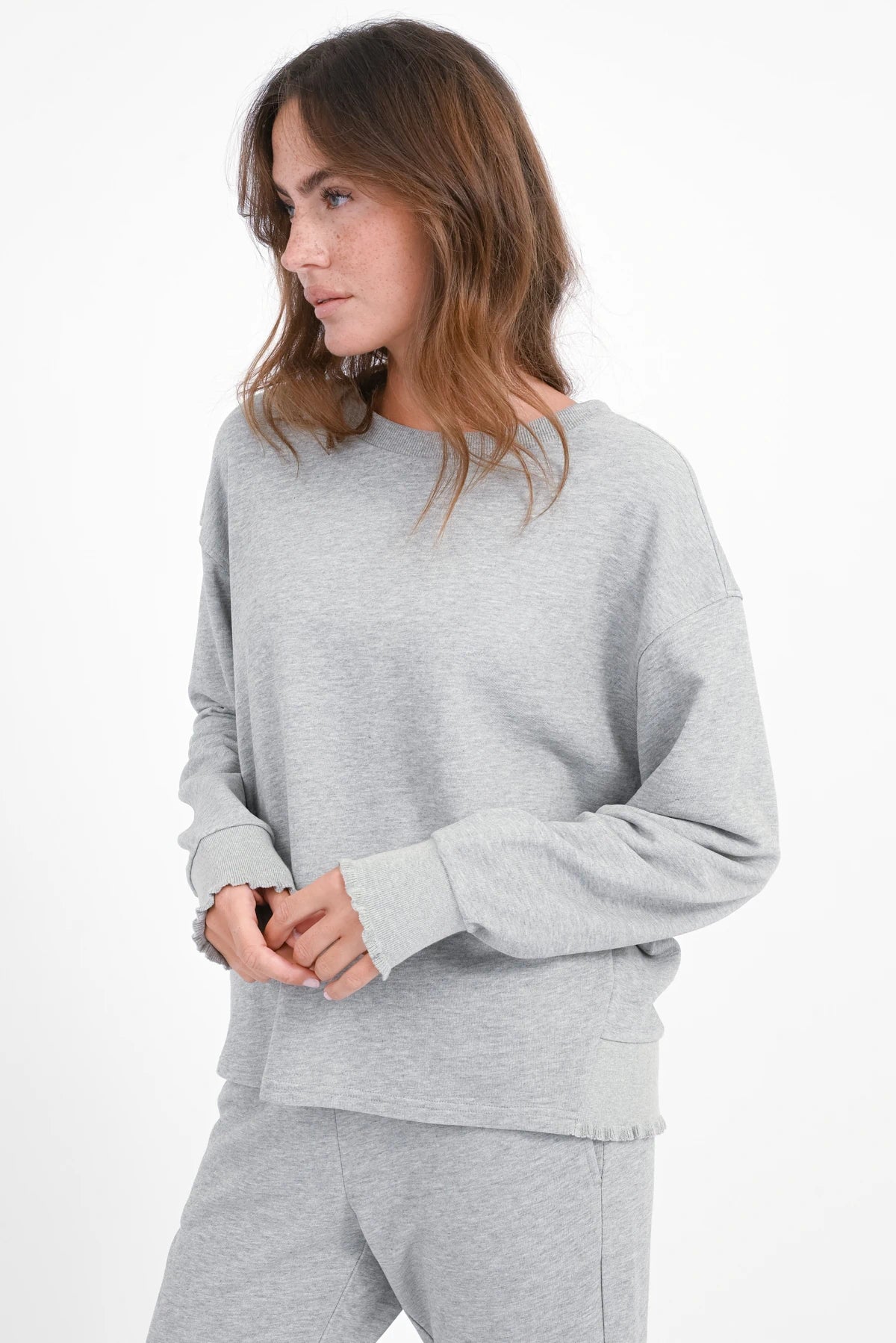 Sweat-shirt Rose - Les images du modèle manquent de couleurs