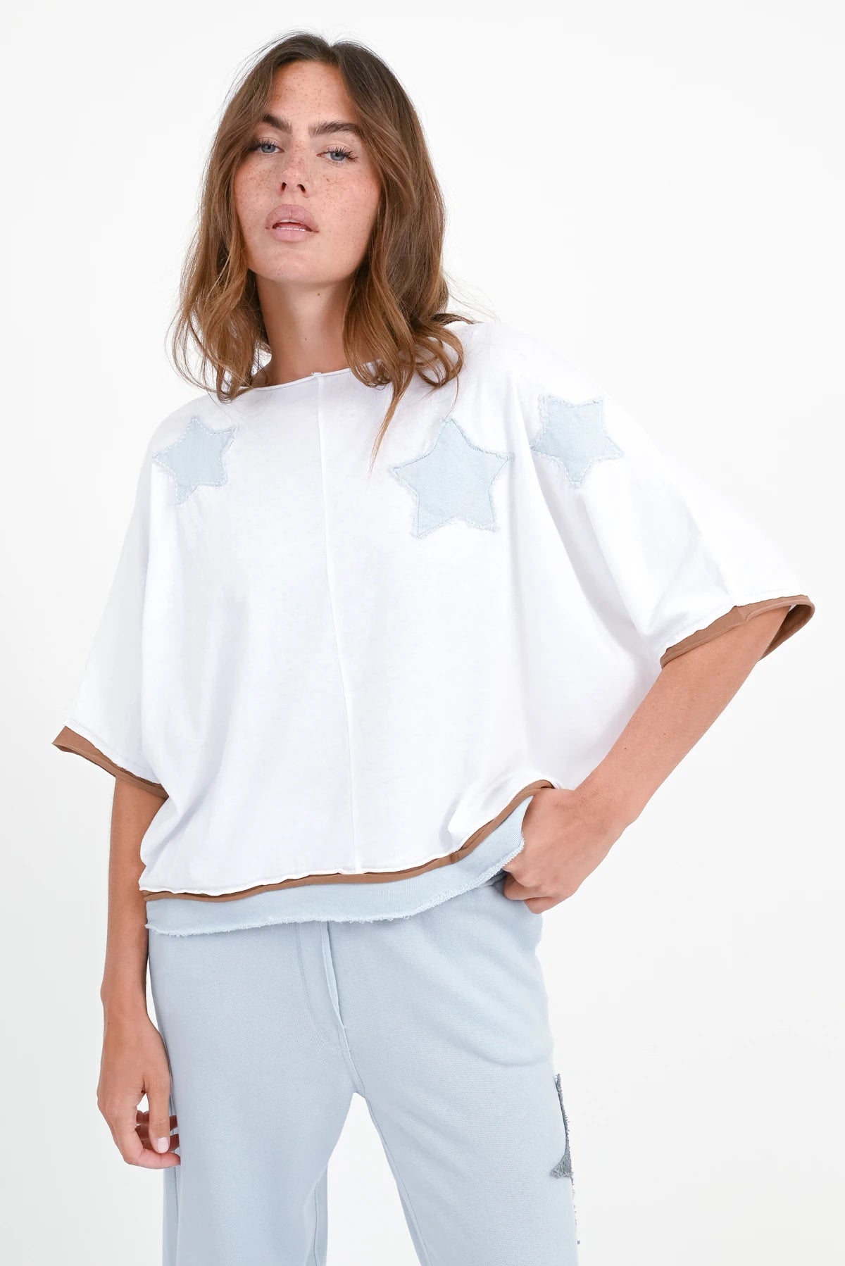 T-Shirt Stern-Patches Rumbia