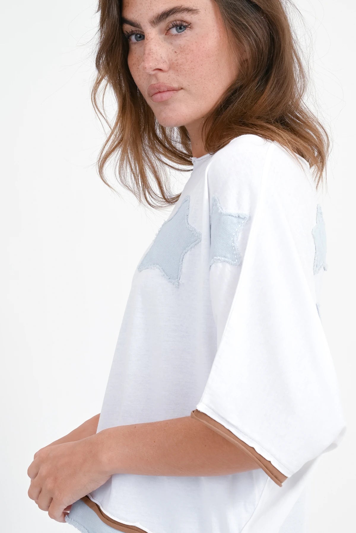 T-Shirt Stern-Patches Rumbia