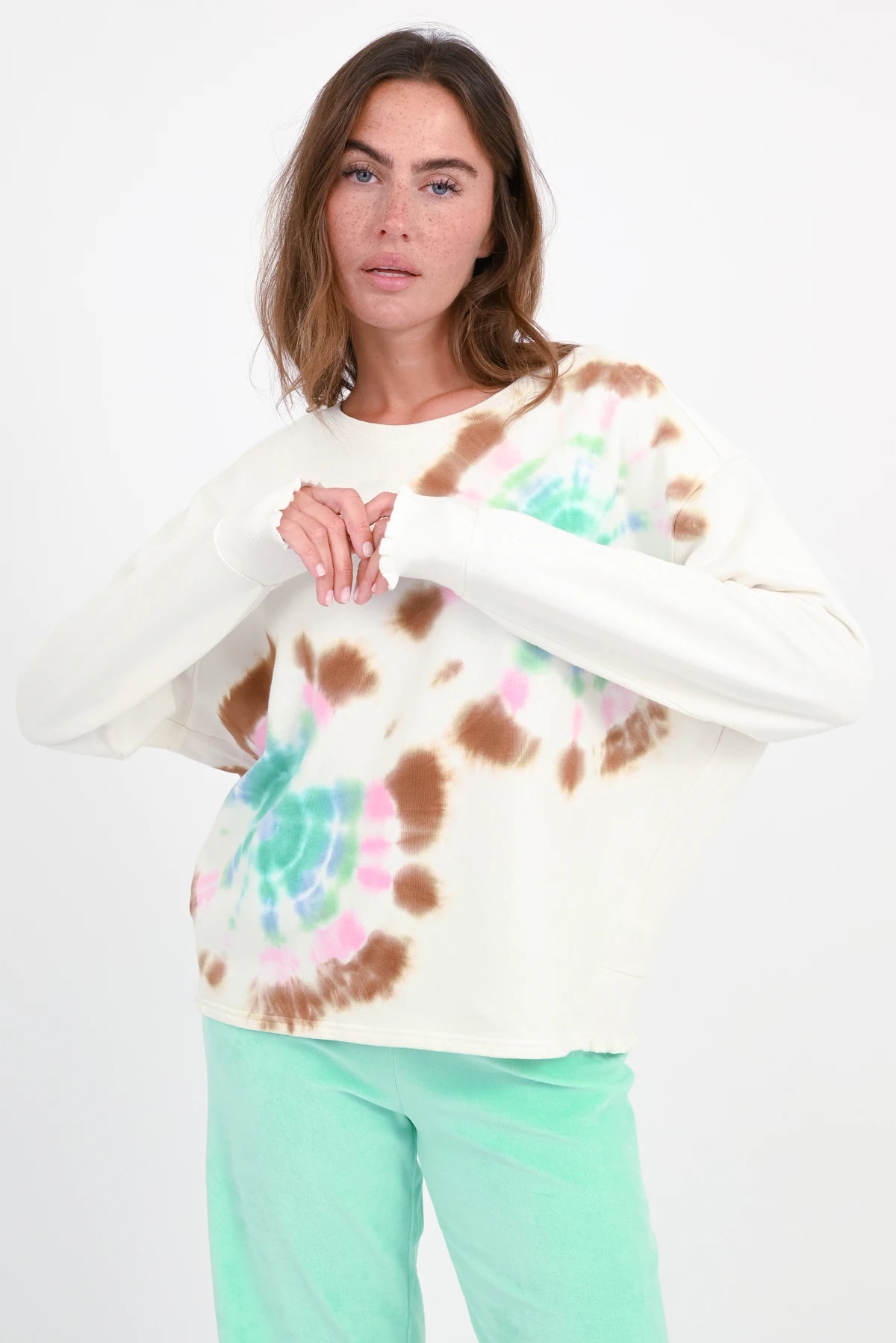 Sweat-shirt Rose Batik - Prêt à porter