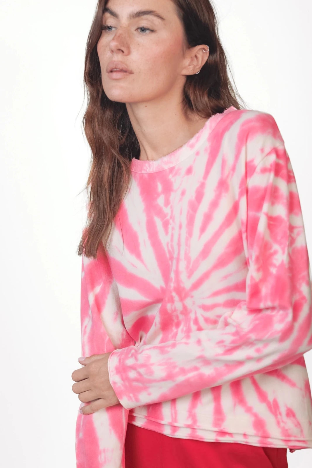 Batik Langarmshirt Maybell - Love Joy Victory