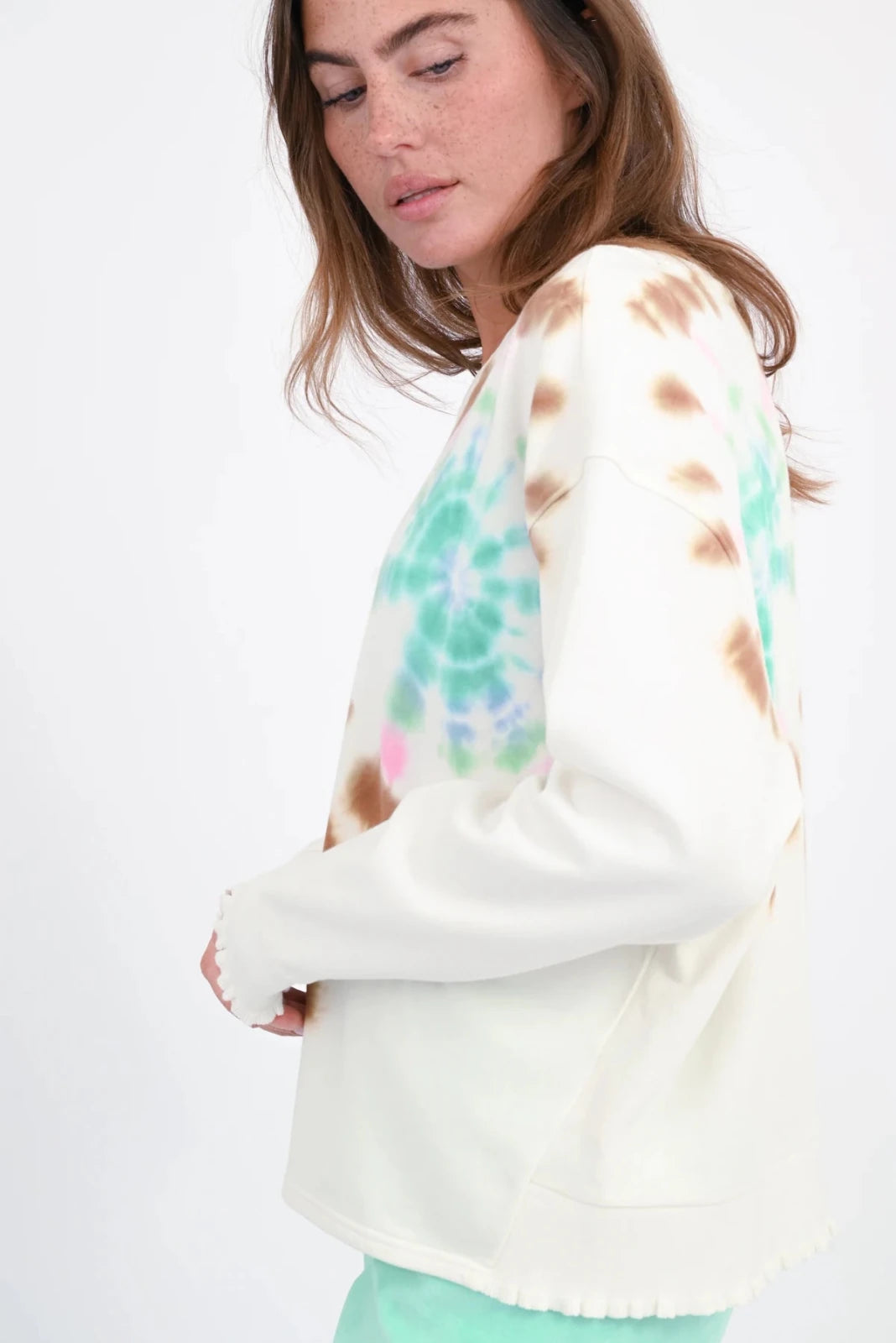 Batik Sweatshirt Rose - Love Joy Victory