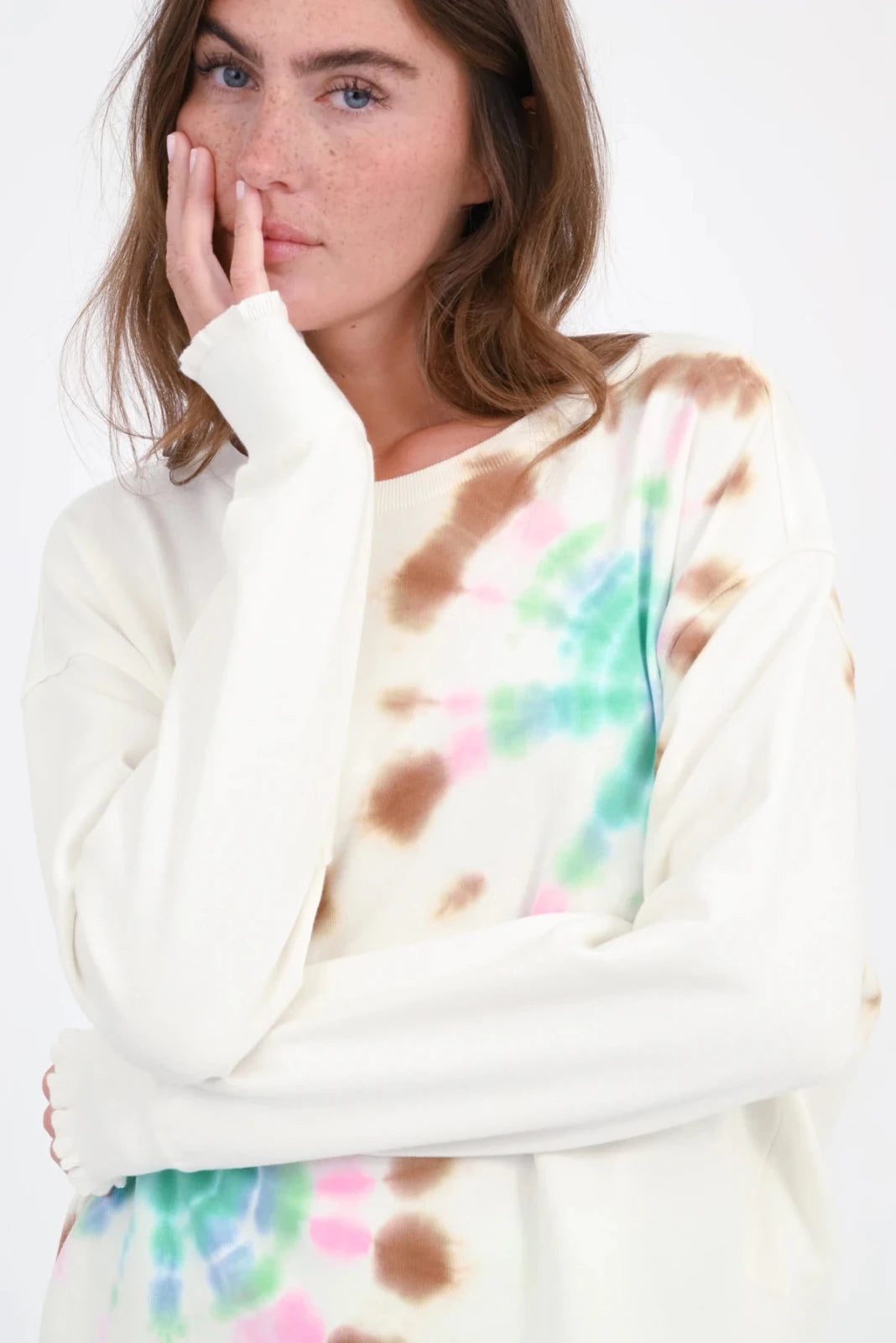 Batik Sweatshirt Rose - Love Joy Victory