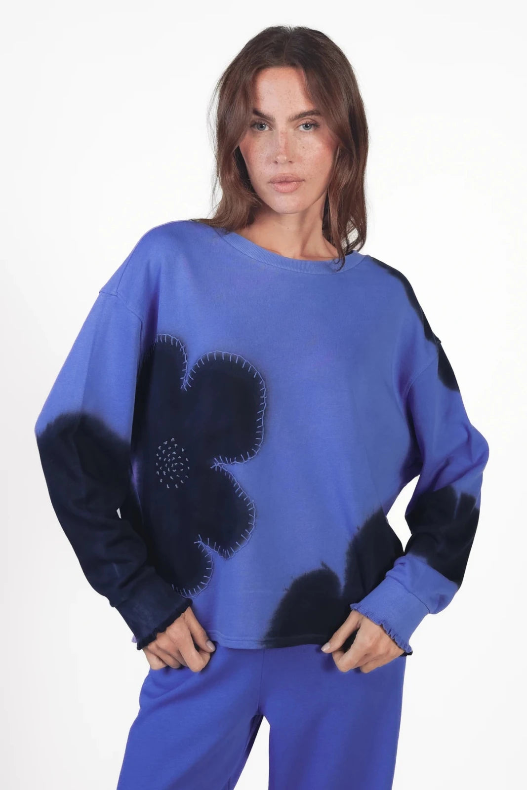 Batik Sweatshirt Rose - Love Joy Victory