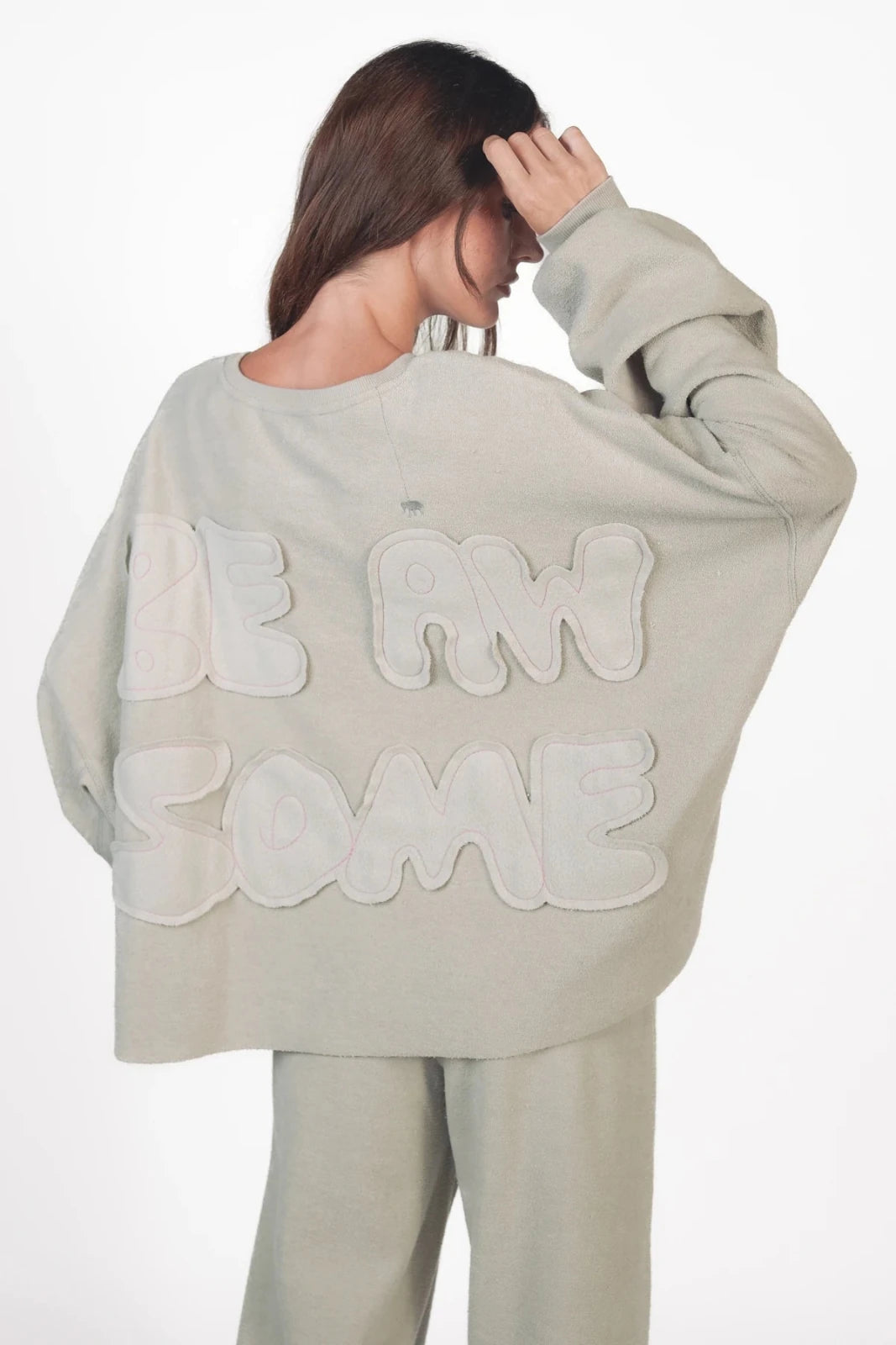 "Be Awesome" Frotte Sweatshirt Bira - Love Joy Victory
