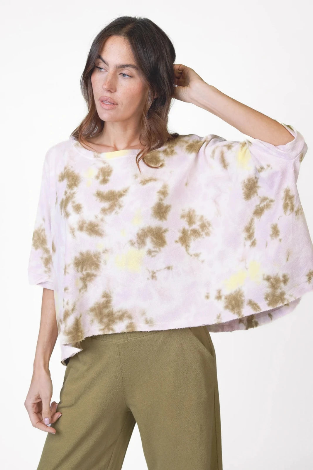 Cropped Sweatshirt Tie & Dye - Driva - Love Joy Victory