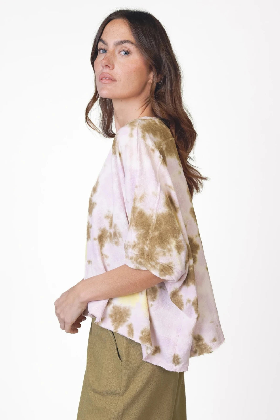 Cropped Sweatshirt Tie & Dye - Driva - Love Joy Victory