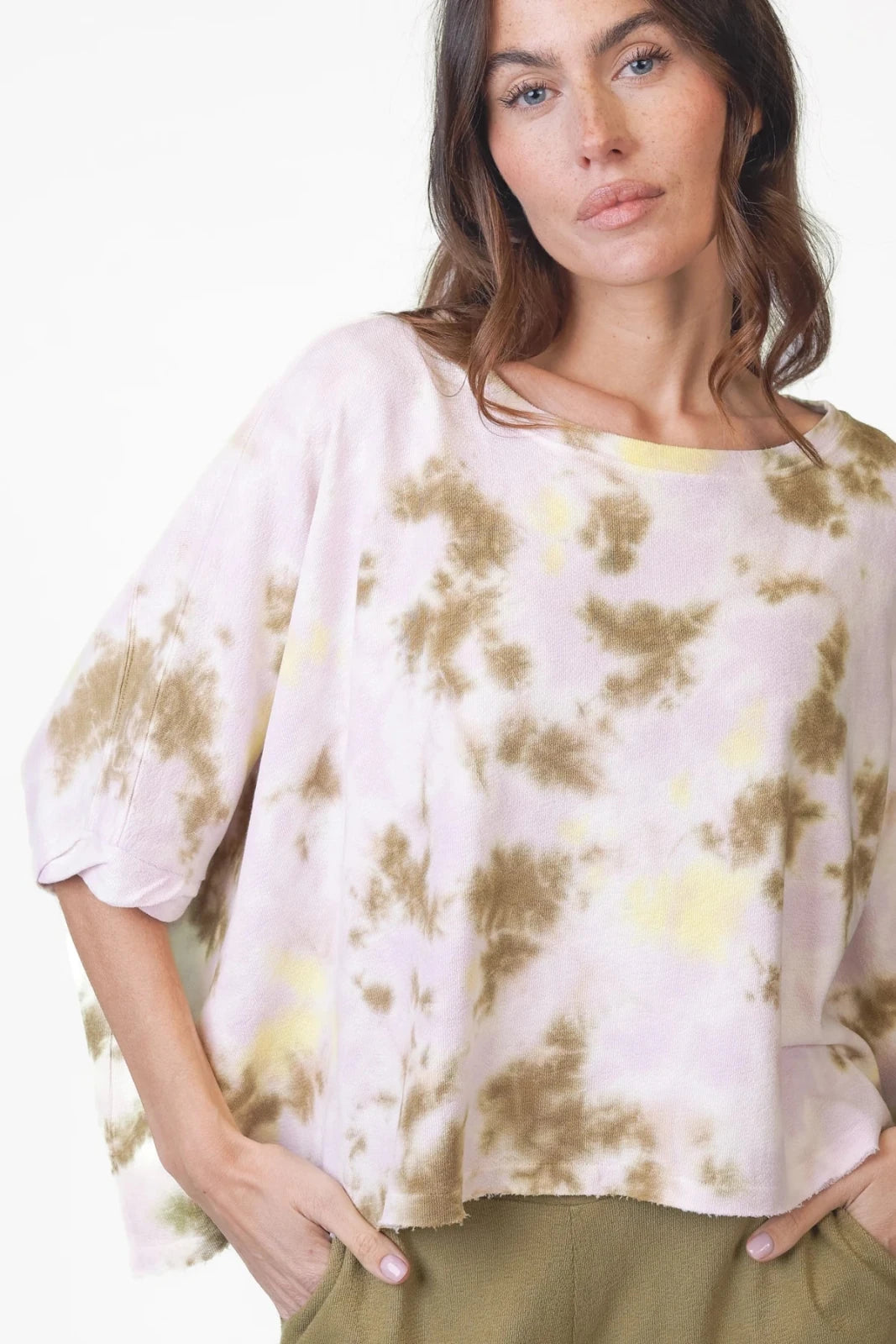 Cropped Sweatshirt Tie & Dye - Driva - Love Joy Victory