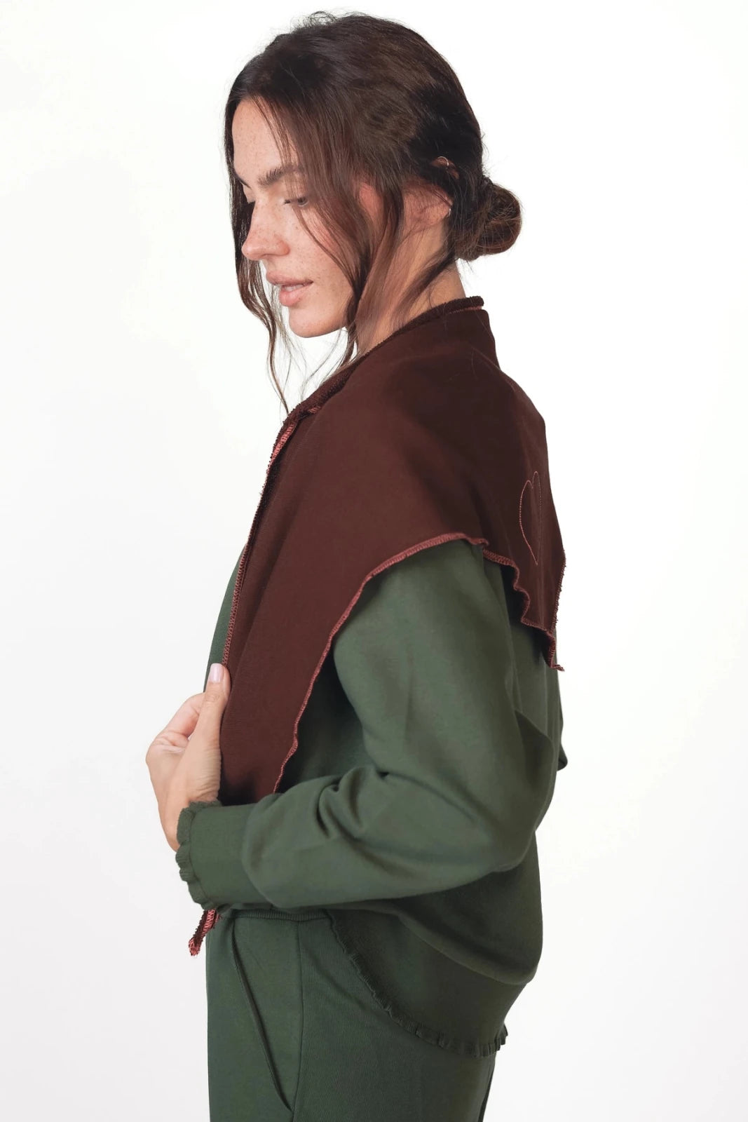 Dreieckstuch aus Sweatmaterial Mari - Love Joy Victory