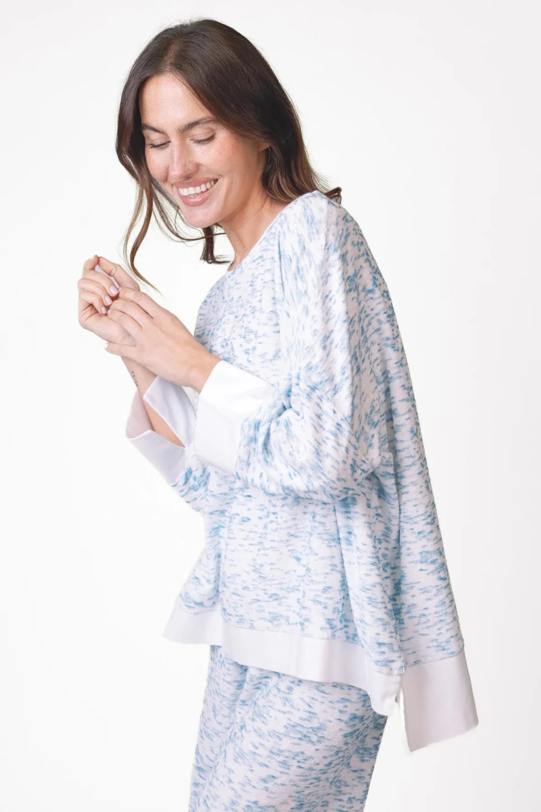 Frotte Sweatshirt Allover - Print Tulli - Love Joy Victory