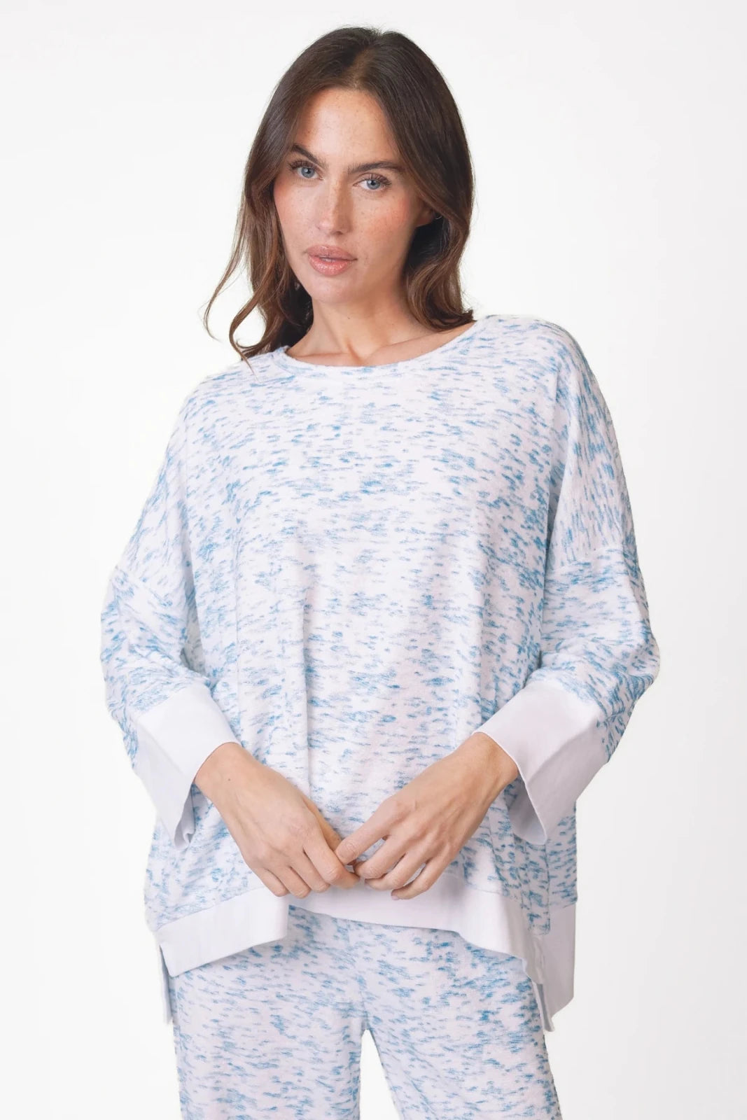 Frotte Sweatshirt Allover - Print Tulli - Love Joy Victory