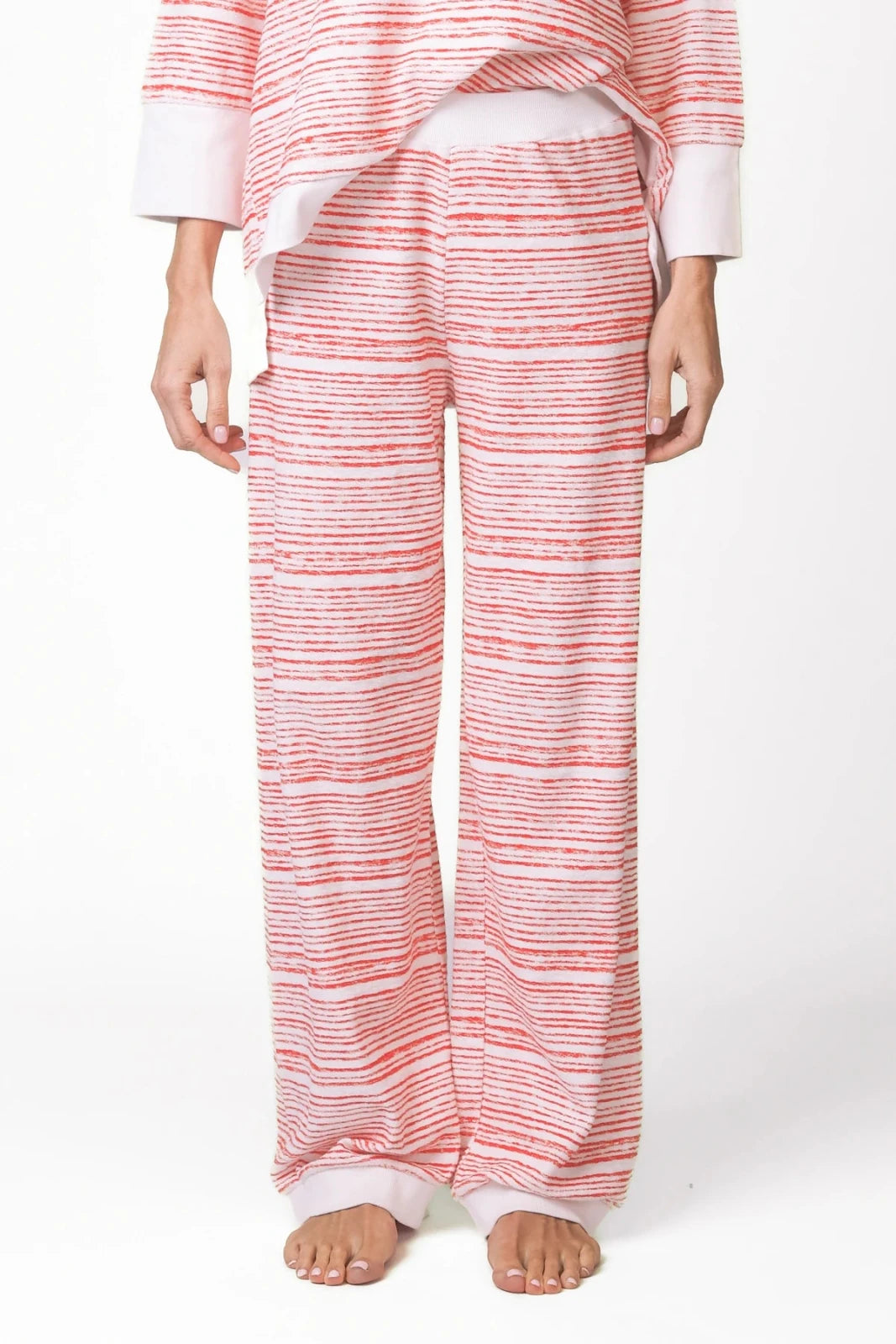 Frottee Sweathose mit Allover - Print Perry - Love Joy Victory