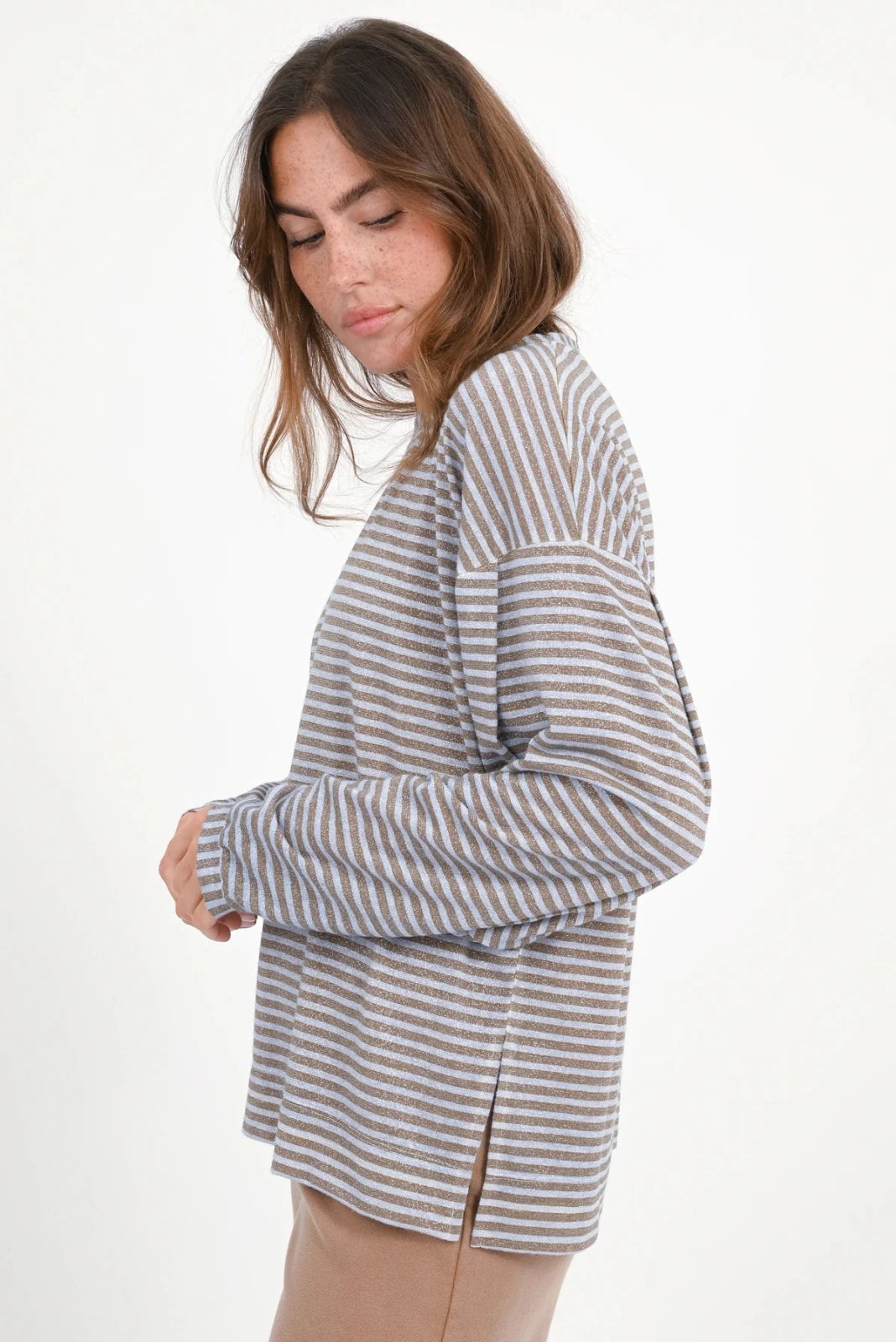 Glitter Langarmshirt mit Streifen Titree - Love Joy Victory