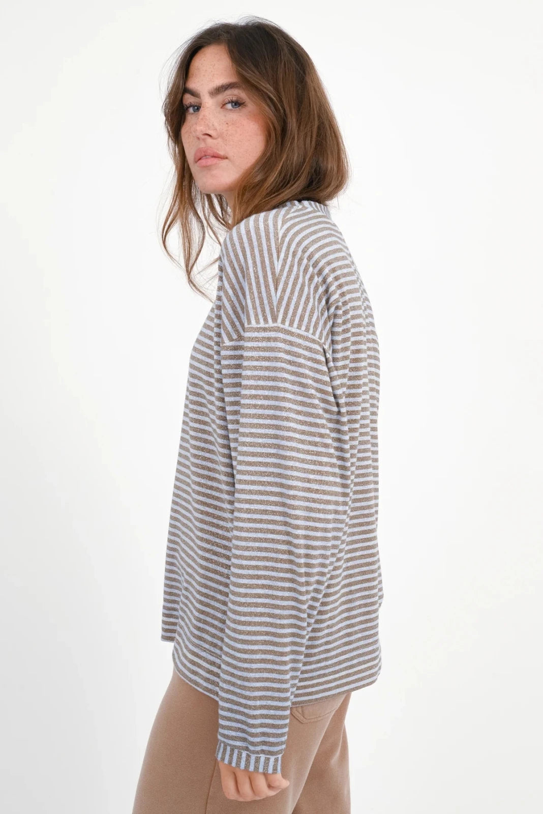 Glitter Langarmshirt mit Streifen Titree - Love Joy Victory