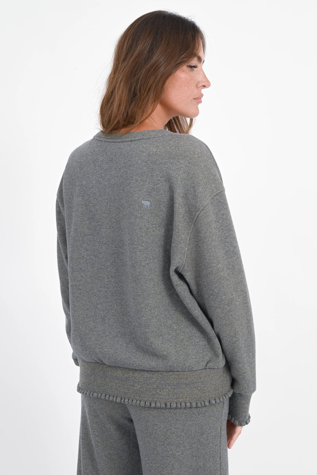 Glitter Sweatshirt Rose - Love Joy Victory