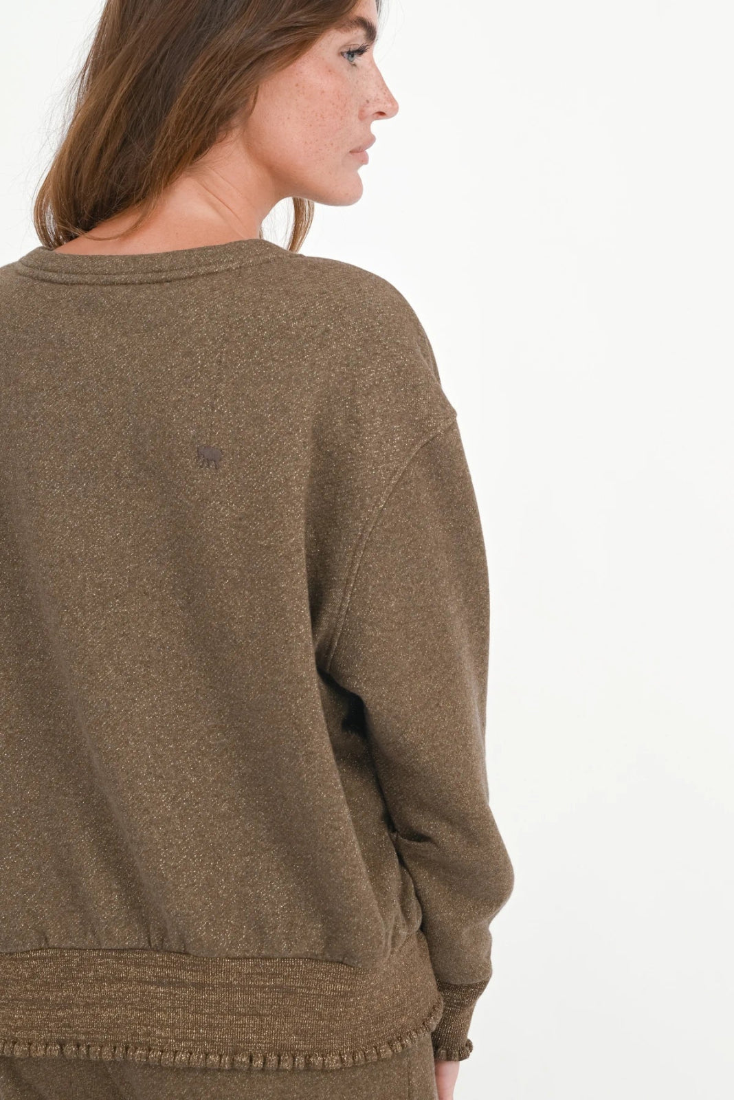 Glitter Sweatshirt Rose - Love Joy Victory