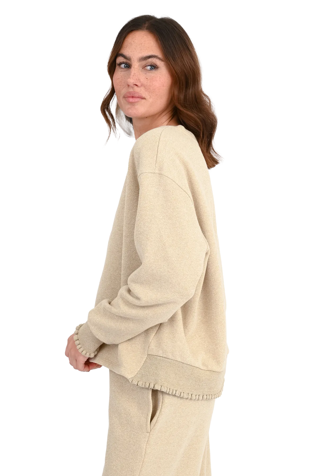 Glitter Sweatshirt Rose - Love Joy Victory