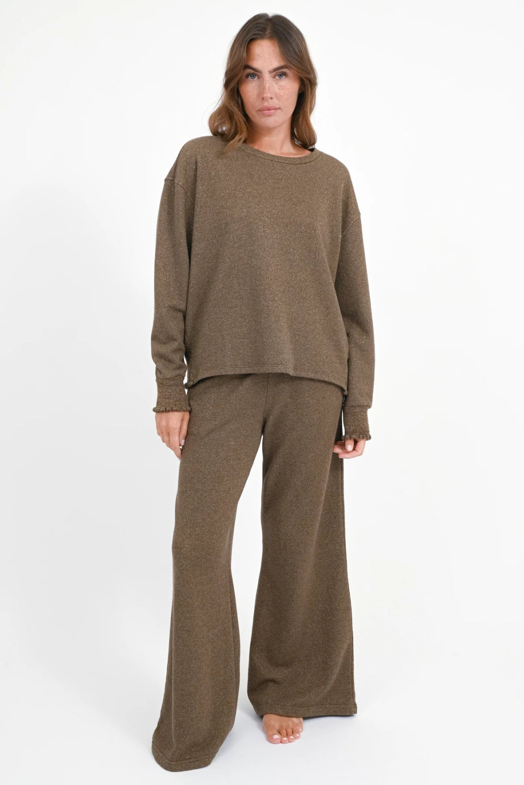 Glitter Sweatshirt Rose - Love Joy Victory