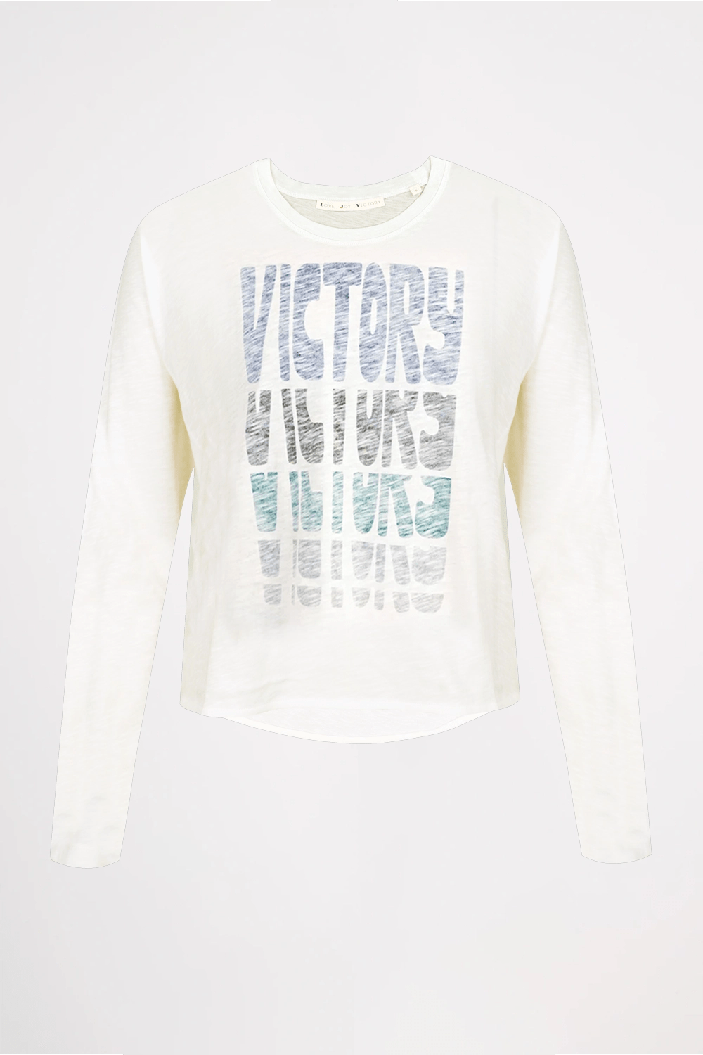 Langarmshirt mit Statment - Druck Lovo - Love Joy Victory