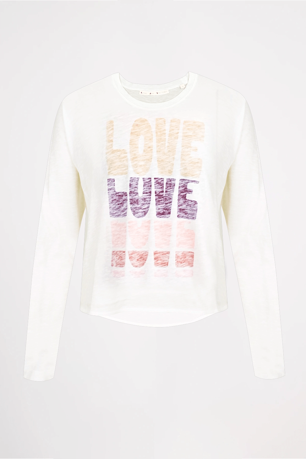 Langarmshirt mit Statment - Druck Lovo - Love Joy Victory