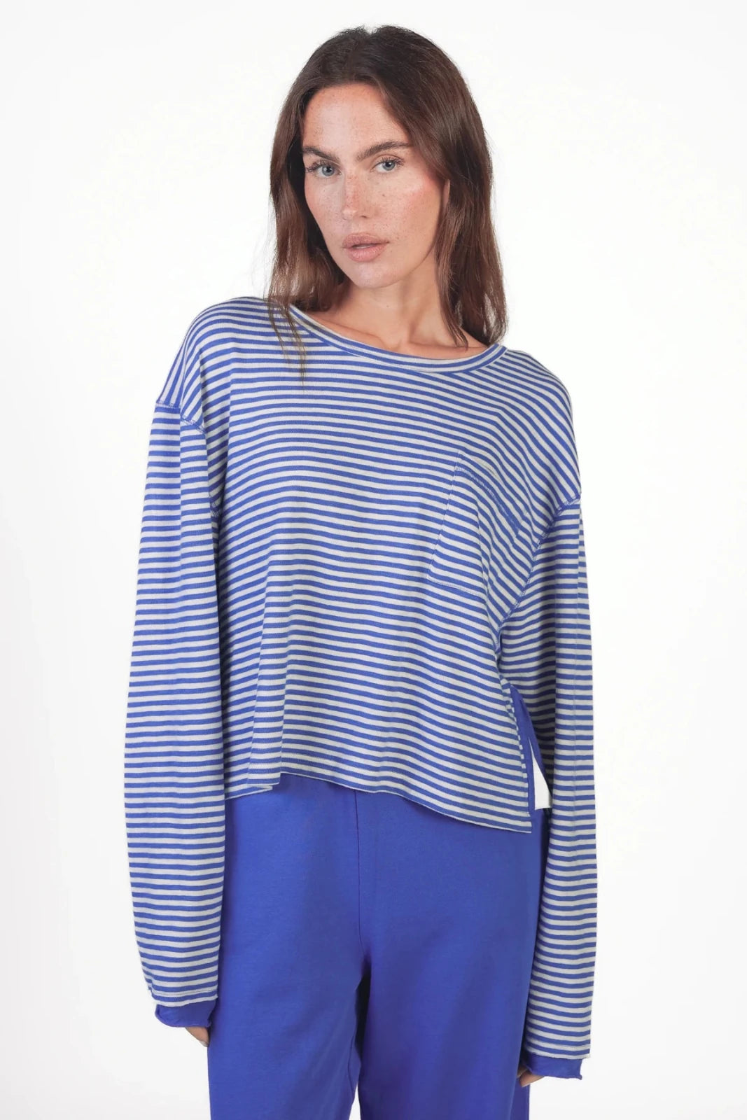 Langarmshirt mit Streifen Wewak - Love Joy Victory